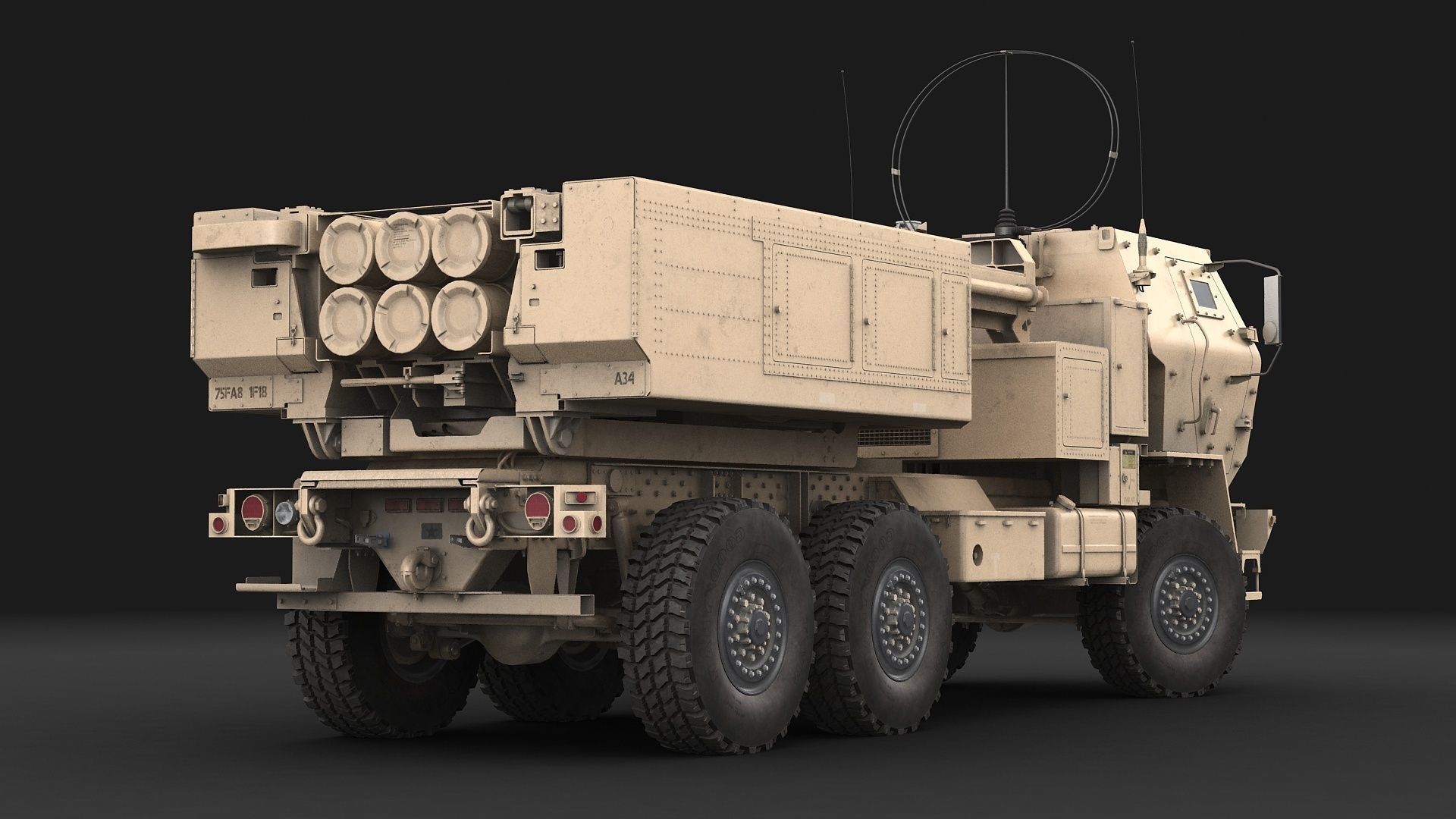 M142 HIMARS GMLRS 3D model_6