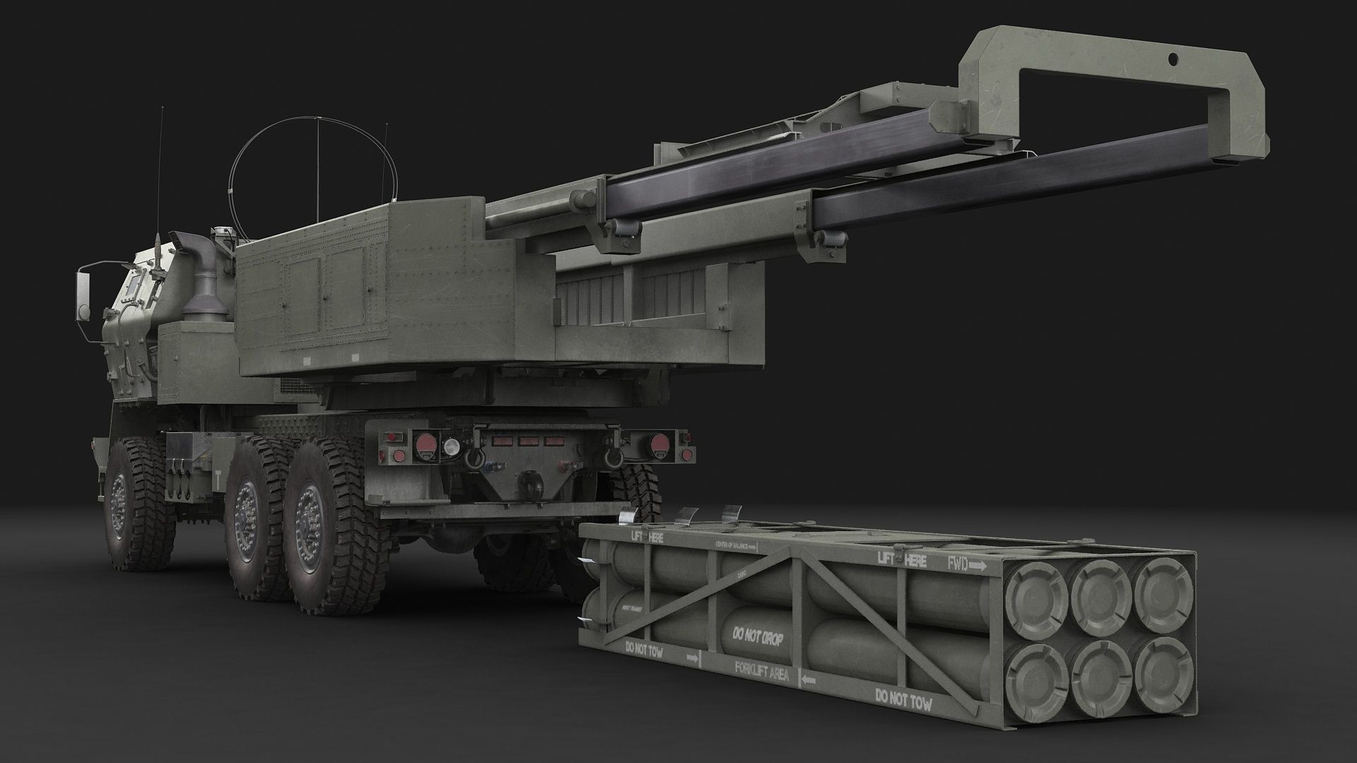 M142 HIMARS GMLRS 3D model_19
