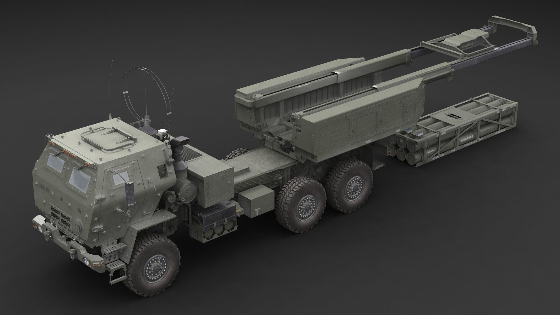 M142 HIMARS GMLRS 3D model_17