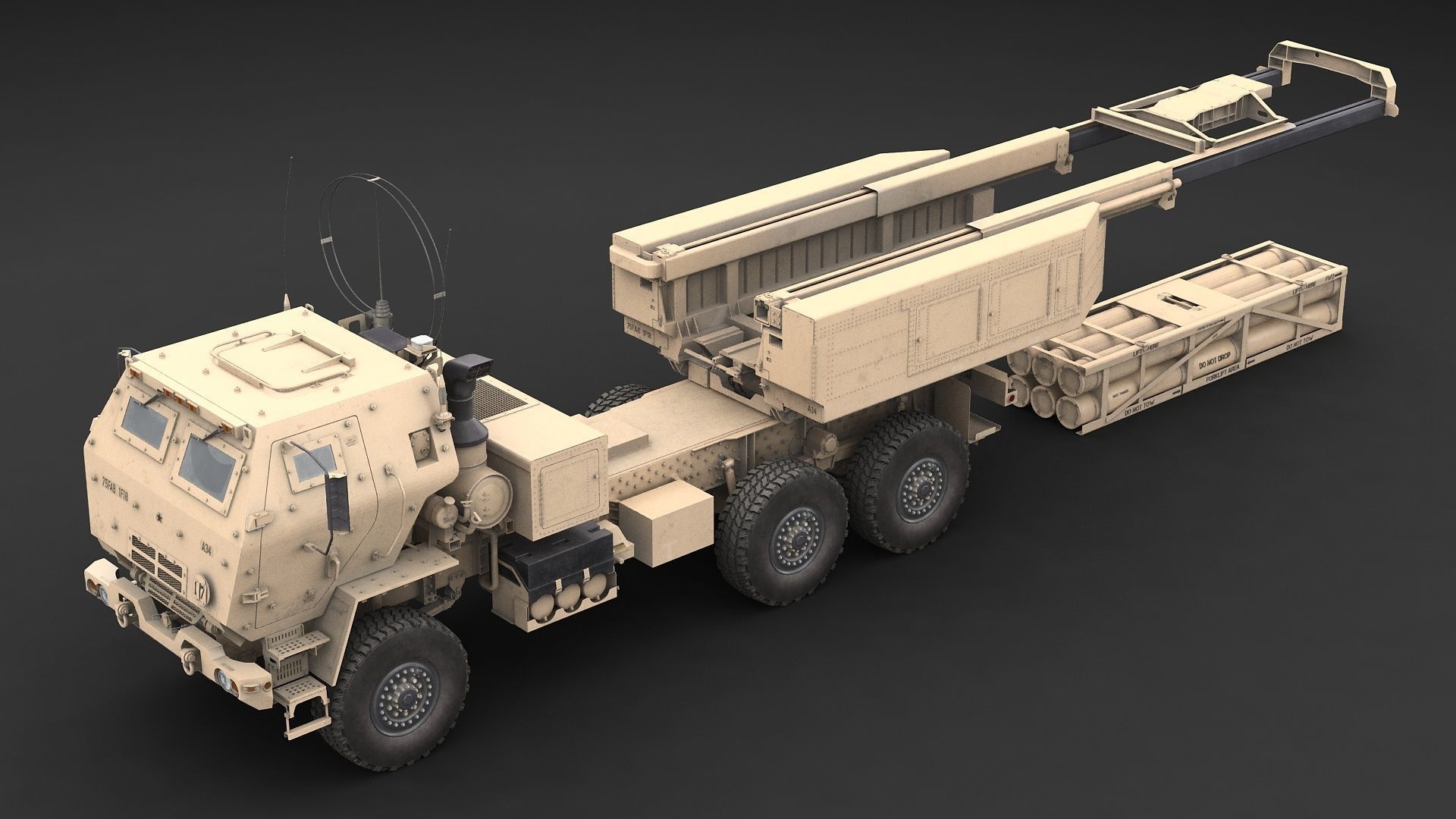 M142 HIMARS GMLRS 3D model_18