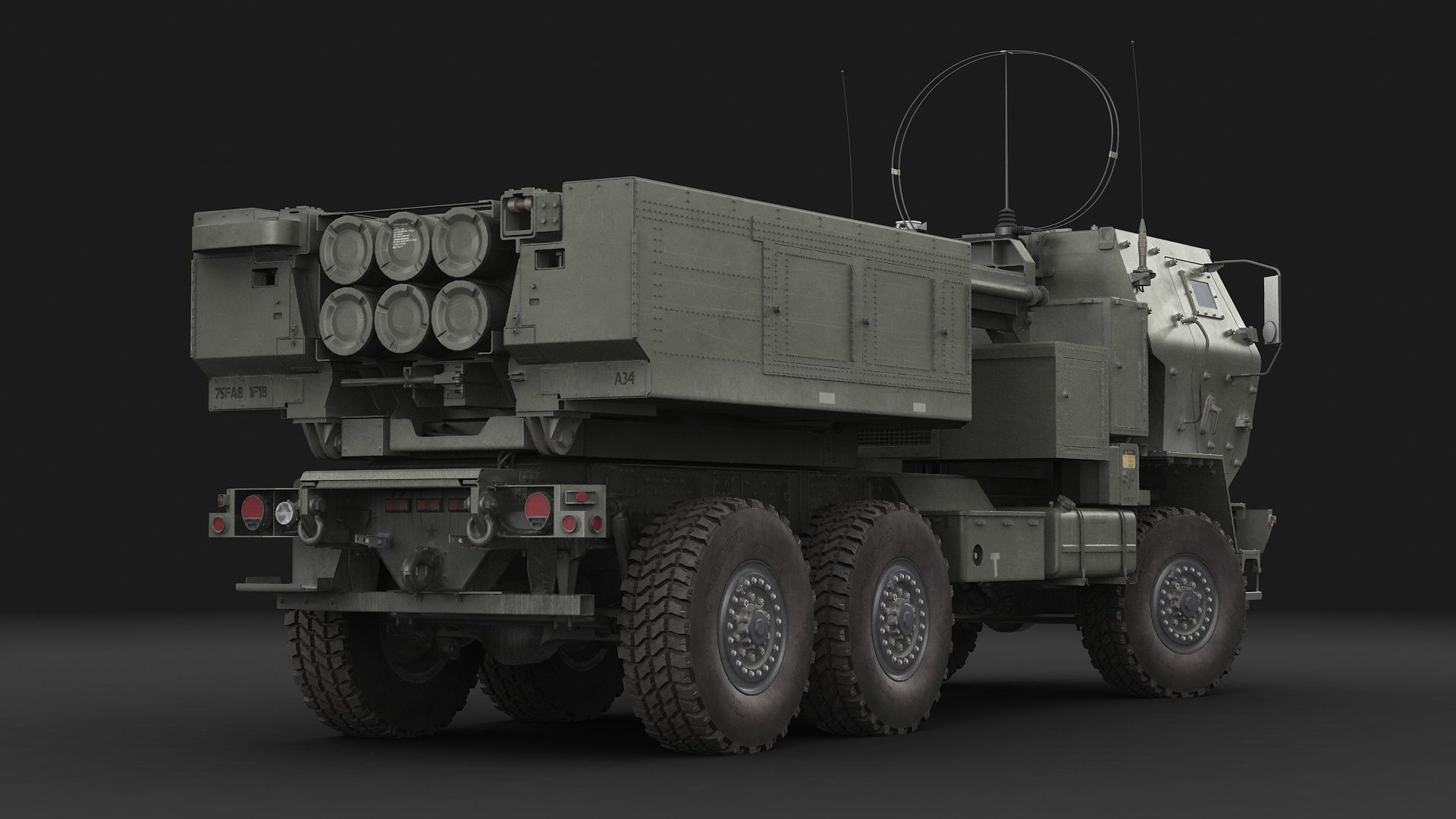 M142 HIMARS GMLRS 3D model_5