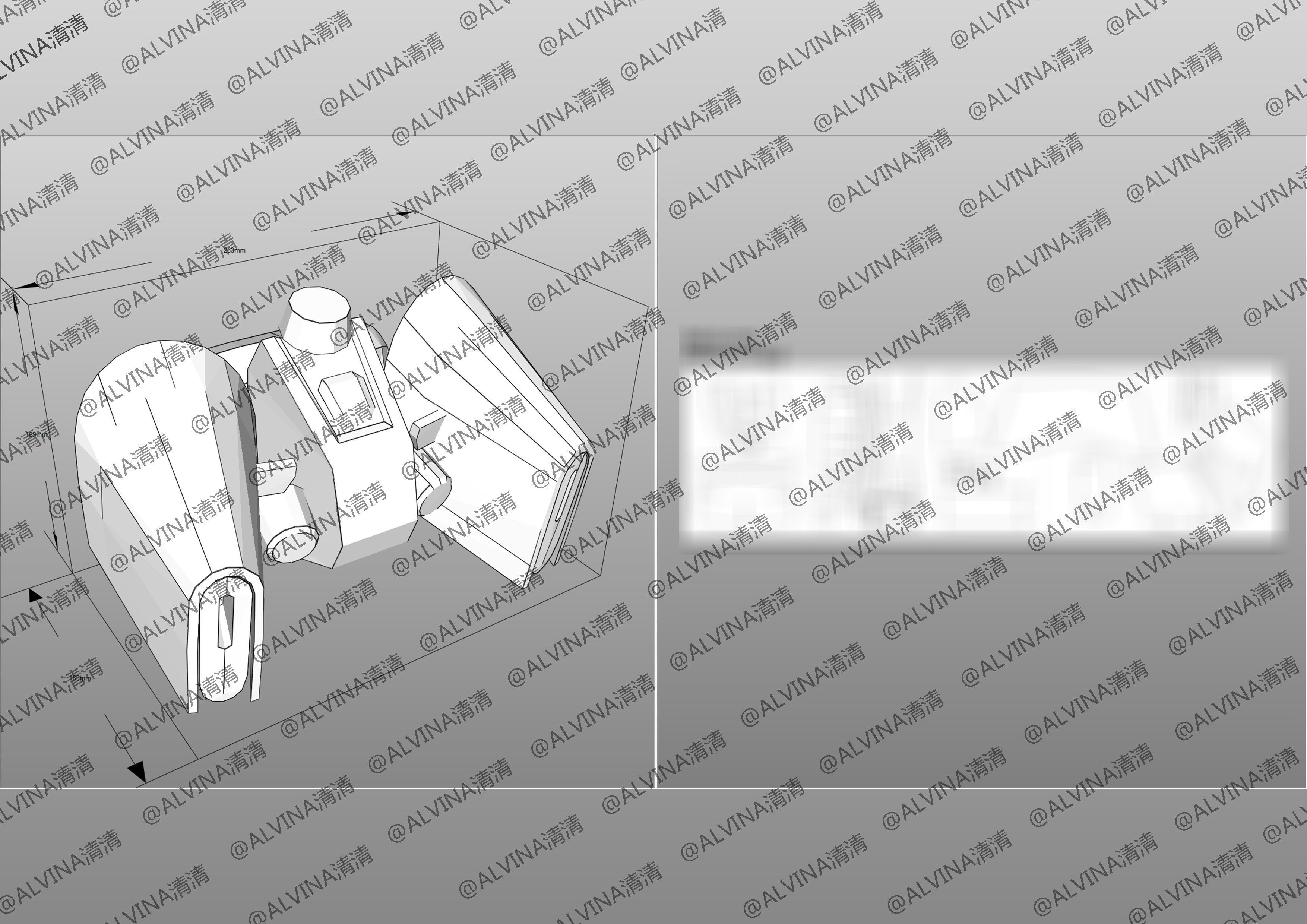 Apex Legends Wraith Cyber ninja Armor - DIY Cosplay Pepakura Low-poly 3D model_23