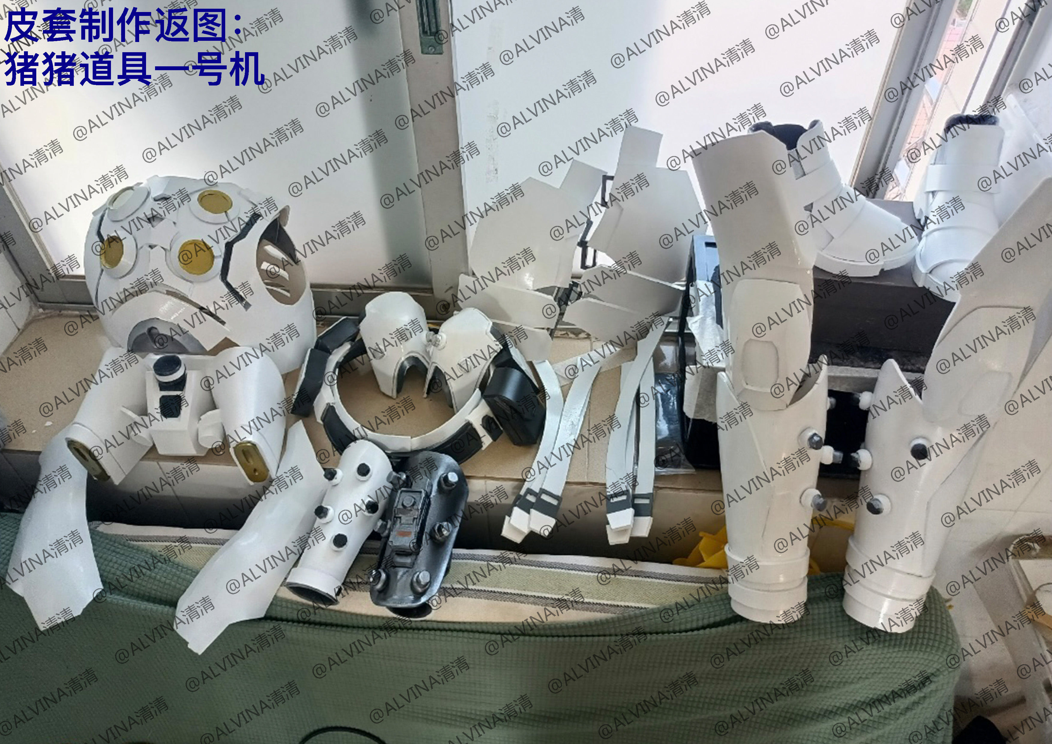 Apex Legends Wraith Cyber ninja Armor - DIY Cosplay Pepakura Low-poly 3D model_6