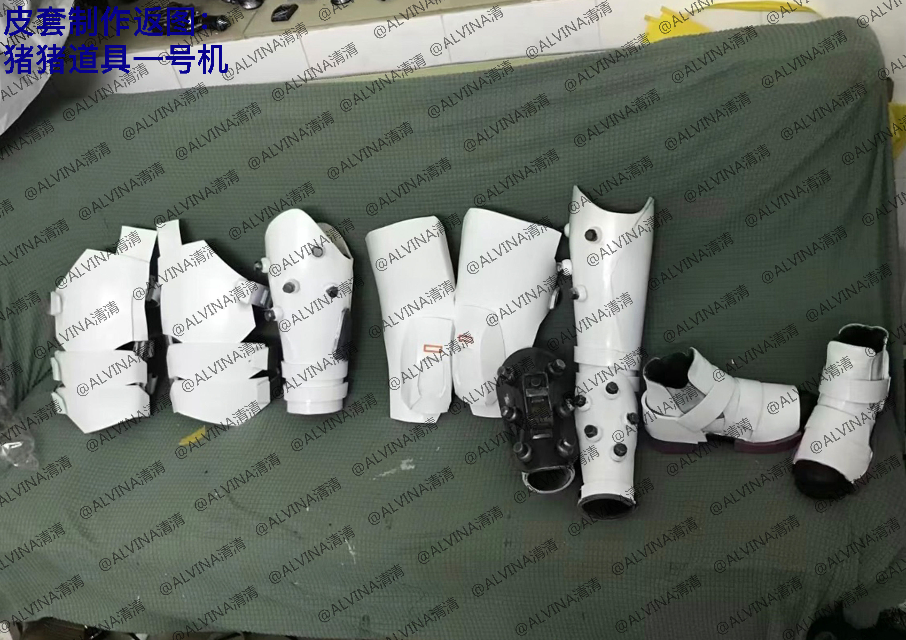 Apex Legends Wraith Cyber ninja Armor - DIY Cosplay Pepakura Low-poly 3D model_7