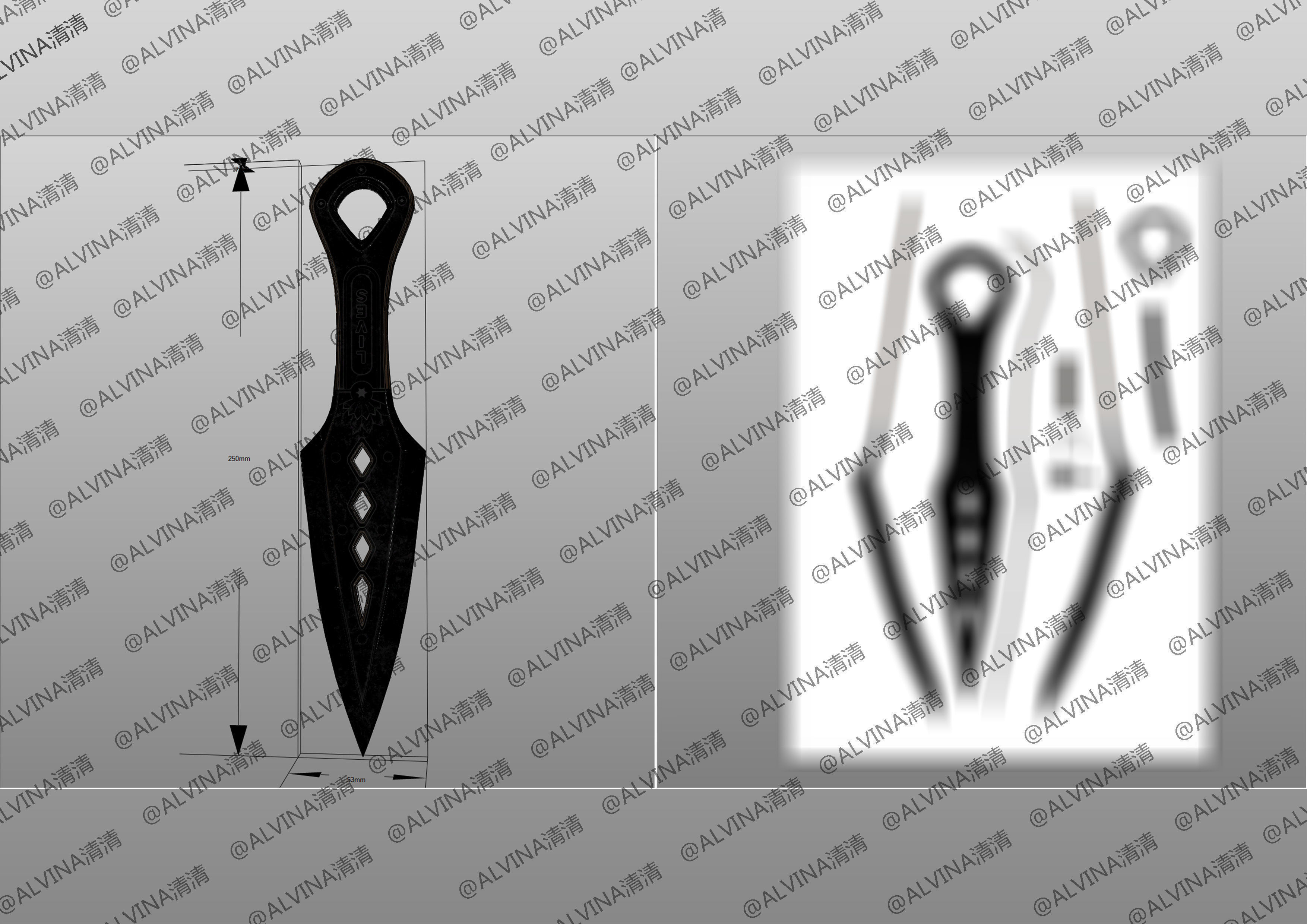 Apex Legends Wraith Cyber ninja Armor - DIY Cosplay Pepakura Low-poly 3D model_36