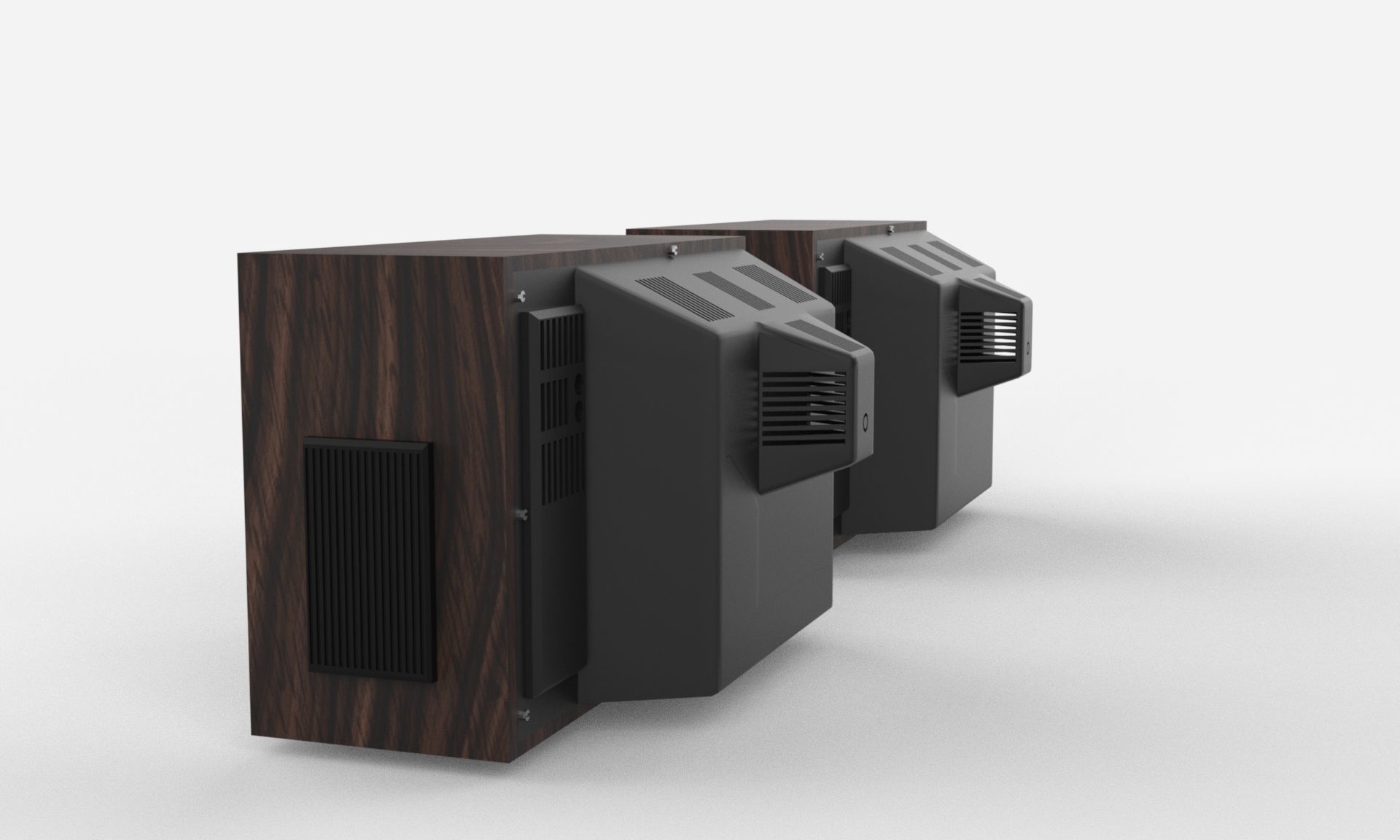 Tv Set Low-poly 3D model_8