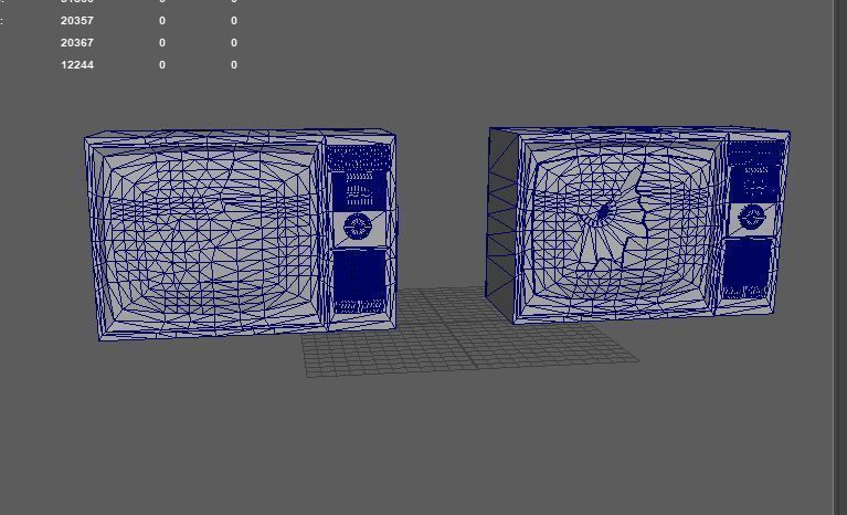 Tv Set Low-poly 3D model_10