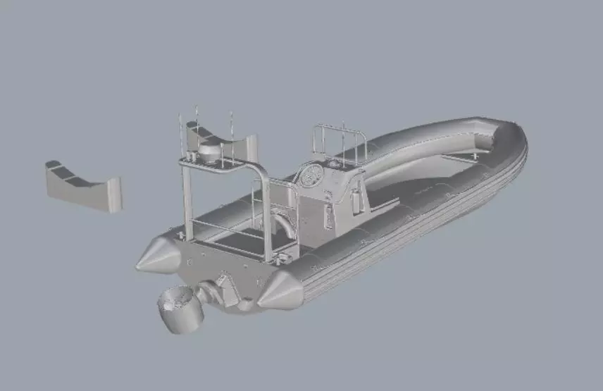Rescue boat 3D print model
