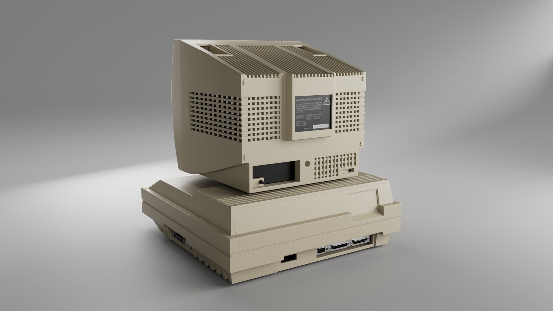 Retro computer Amstrad PC 2286 3D model_7