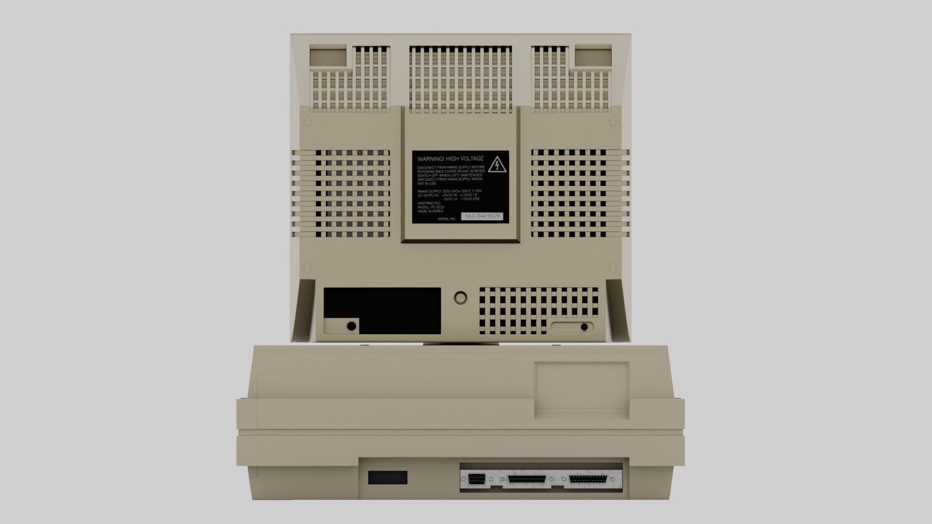 Retro computer Amstrad PC 2286 3D model_3