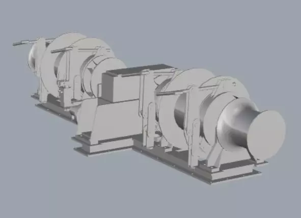 Anchor windless winch 3D print model_0