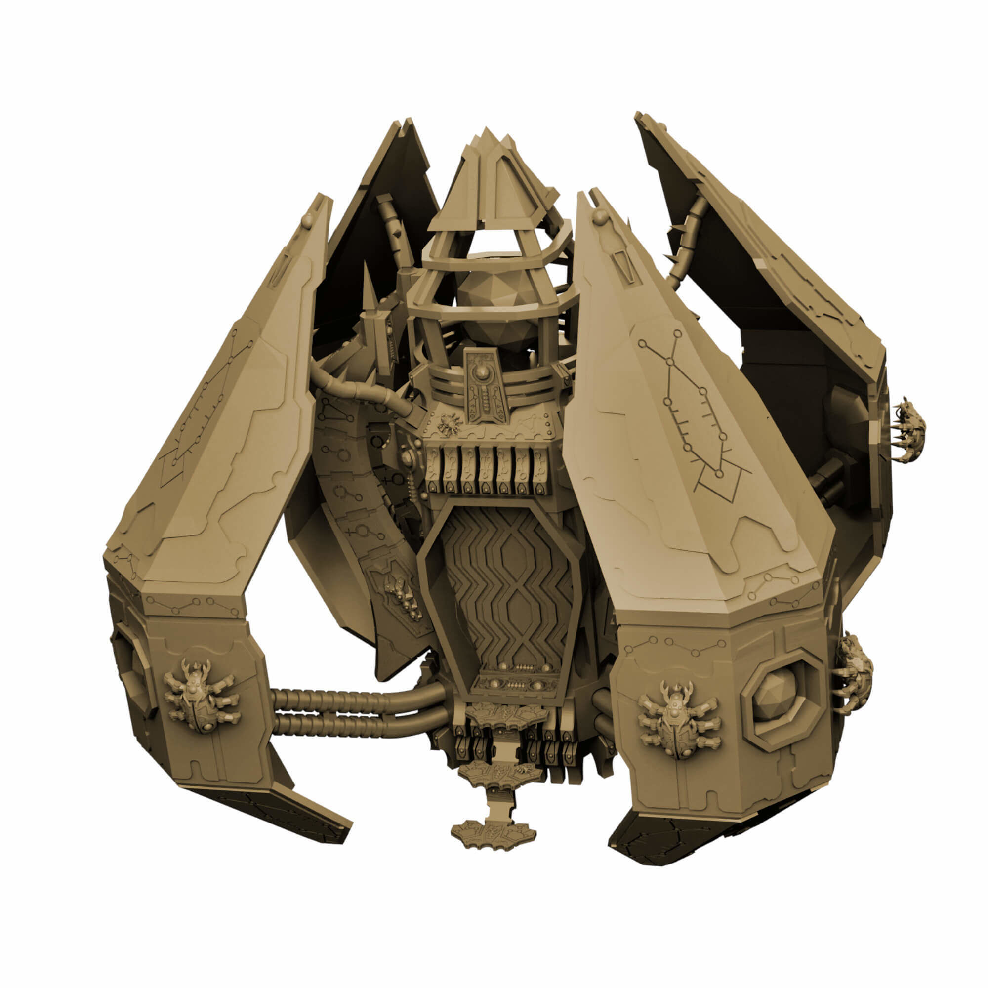 Eternal Dynasty Monolith Sci Fi Miniature 3D print model_38