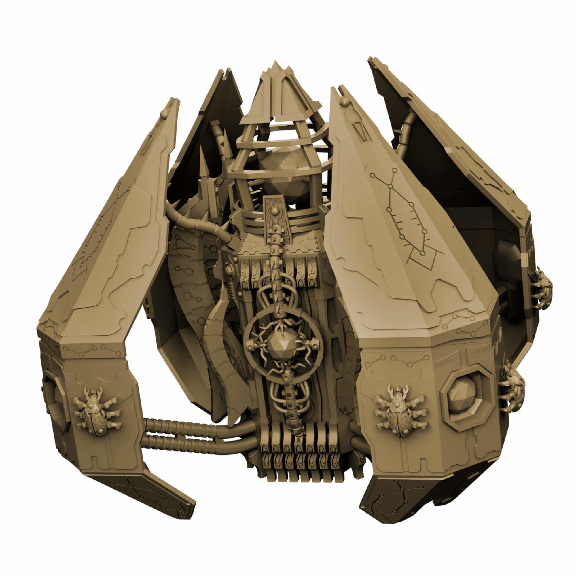 Eternal Dynasty Monolith Sci Fi Miniature 3D print model_32