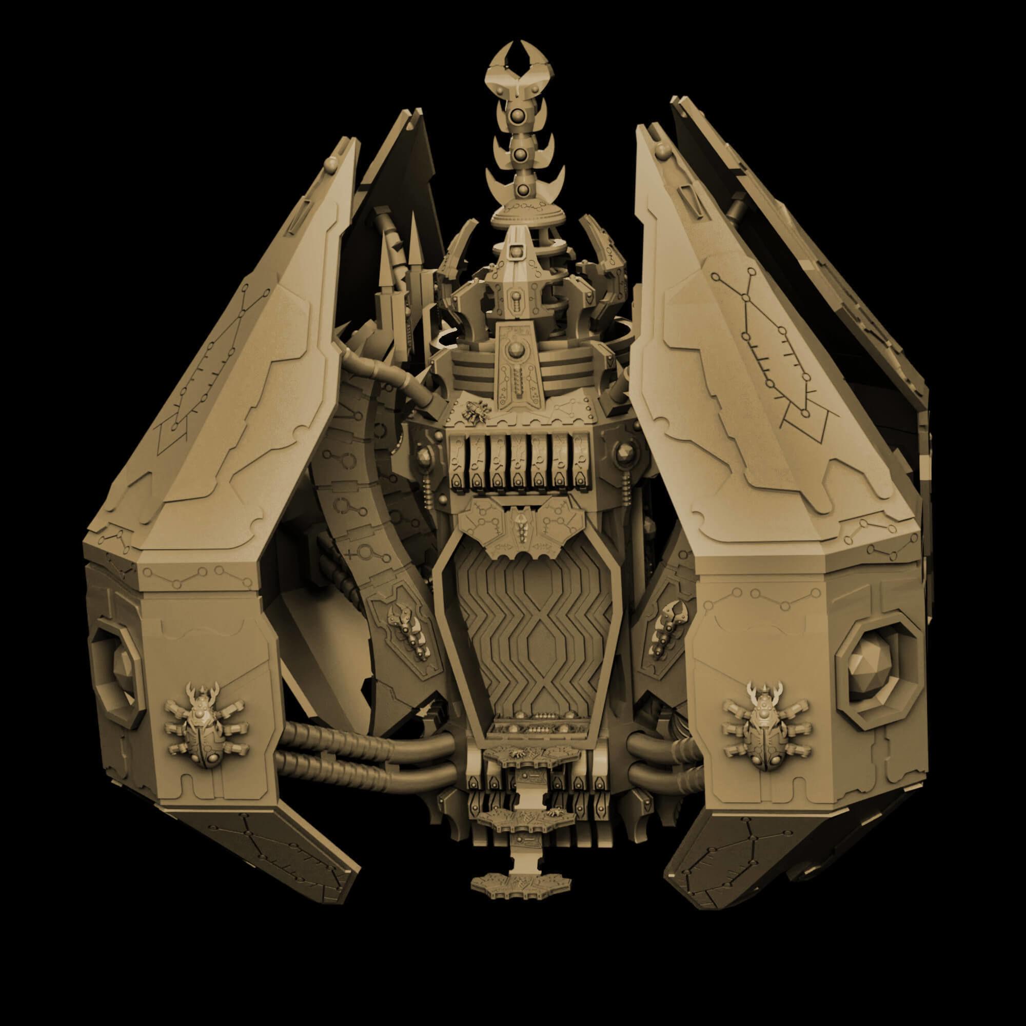 Eternal Dynasty Monolith Sci Fi Miniature 3D print model_21
