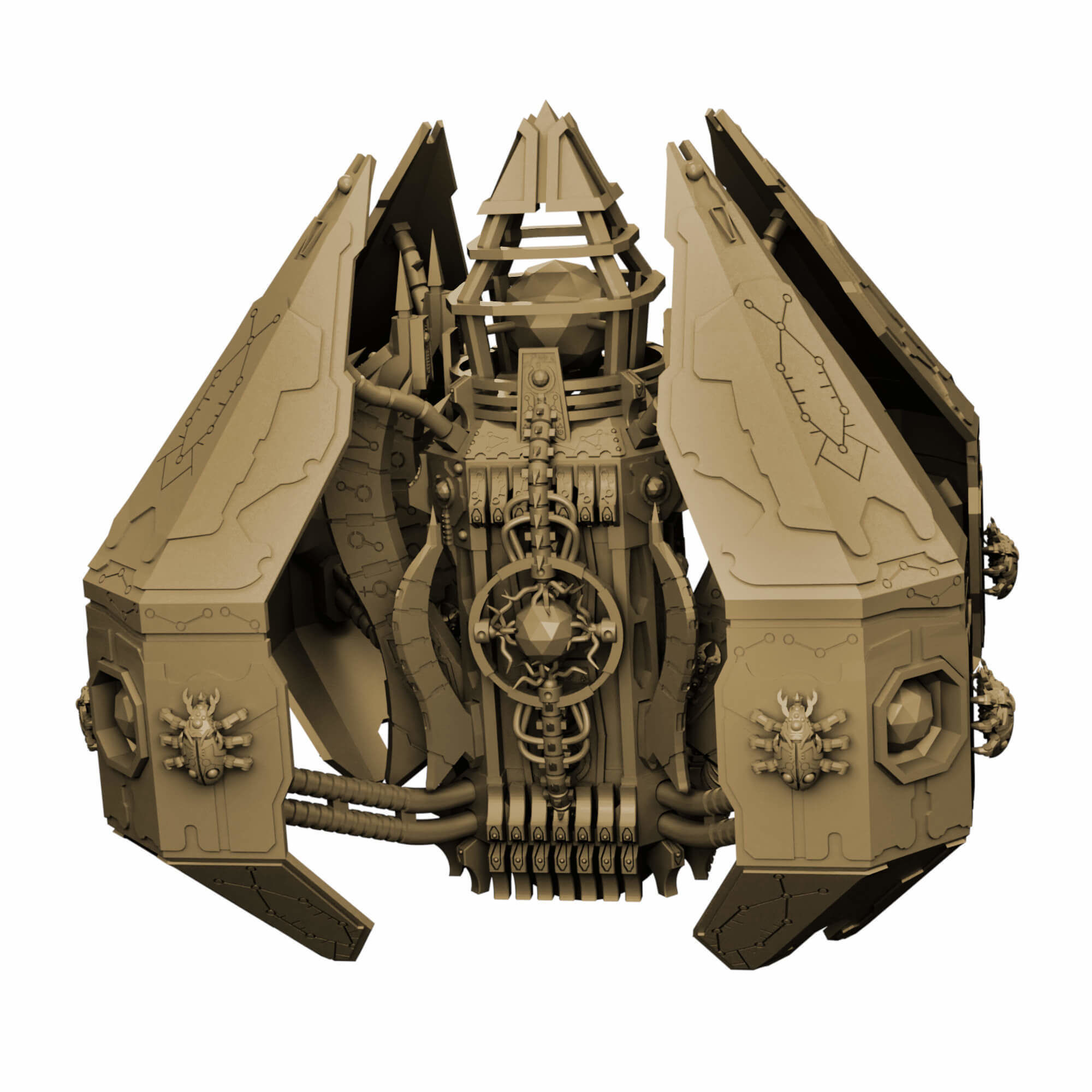 Eternal Dynasty Monolith Sci Fi Miniature 3D print model_6