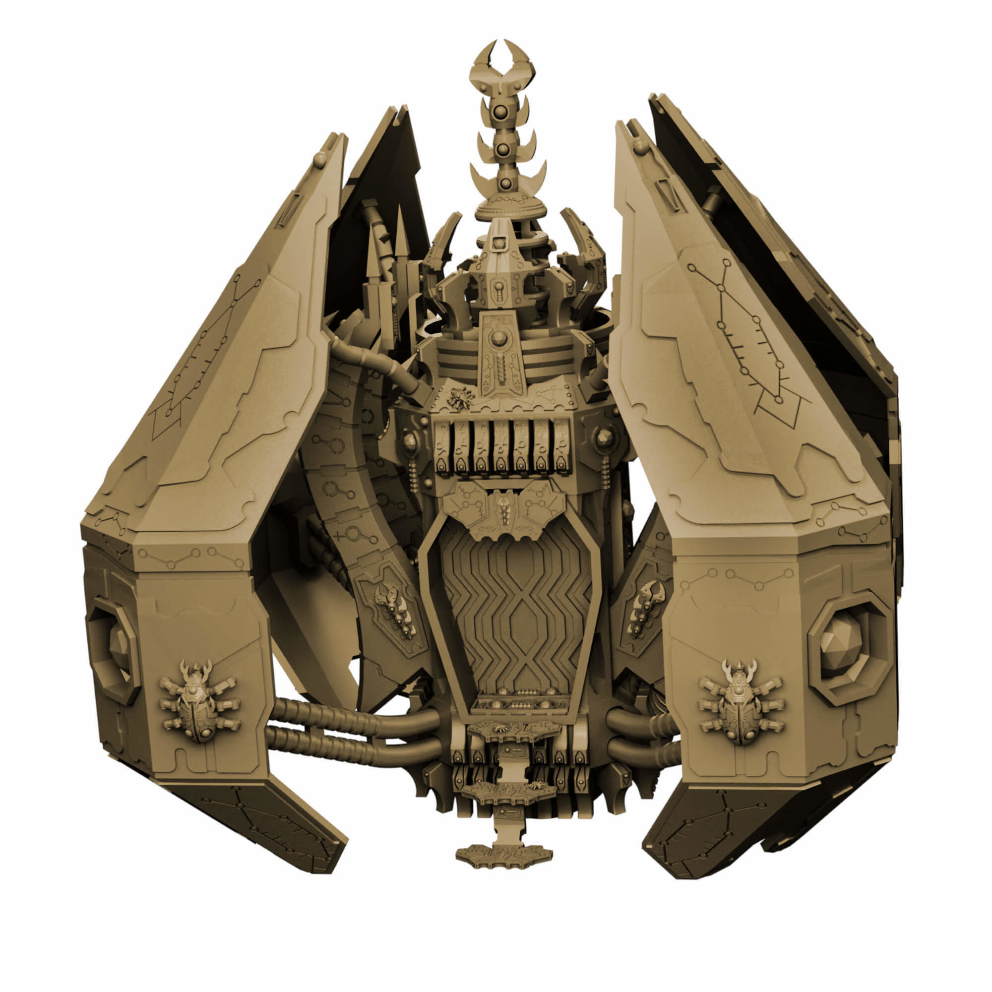 Eternal Dynasty Monolith Sci Fi Miniature 3D print model_13