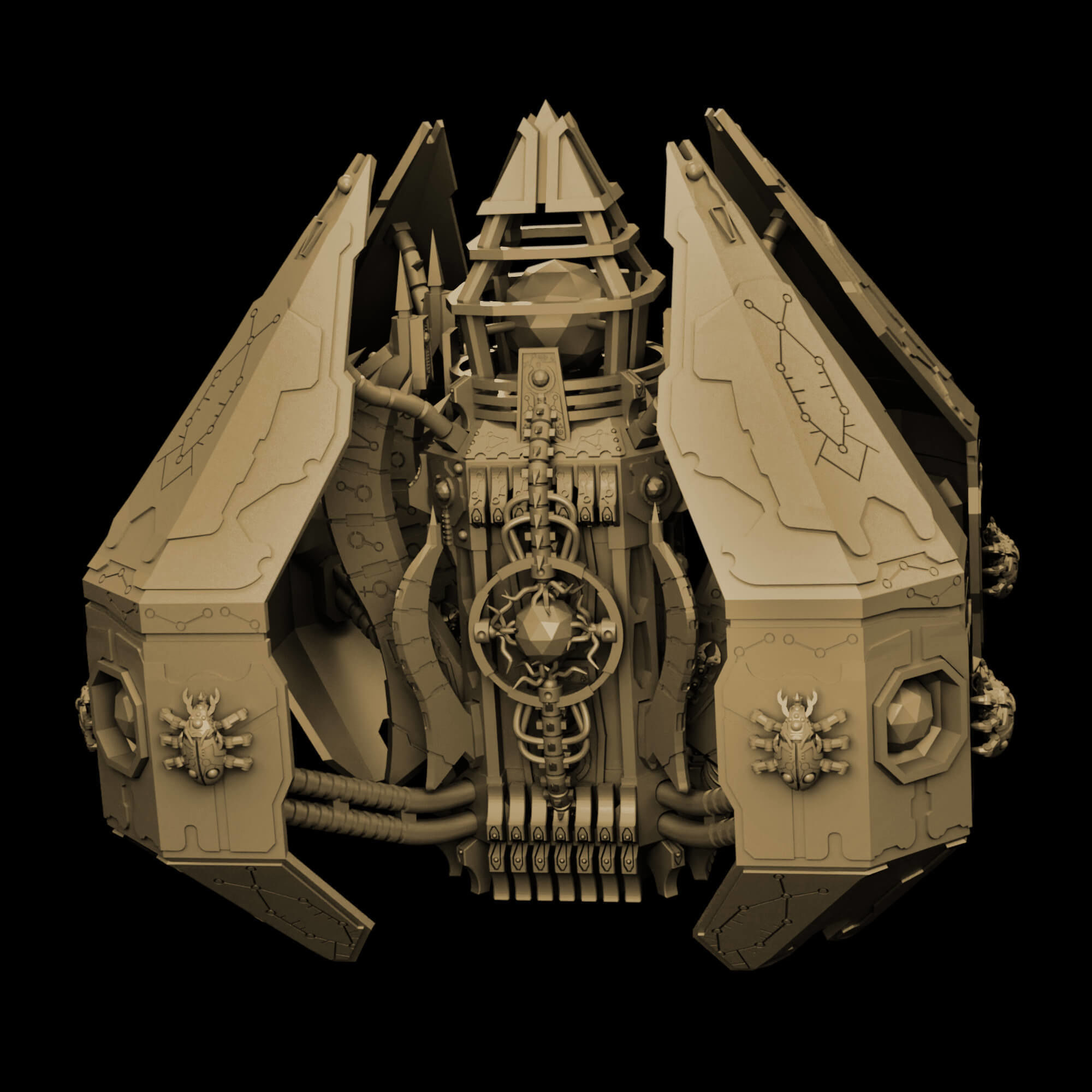 Eternal Dynasty Monolith Sci Fi Miniature 3D print model_5
