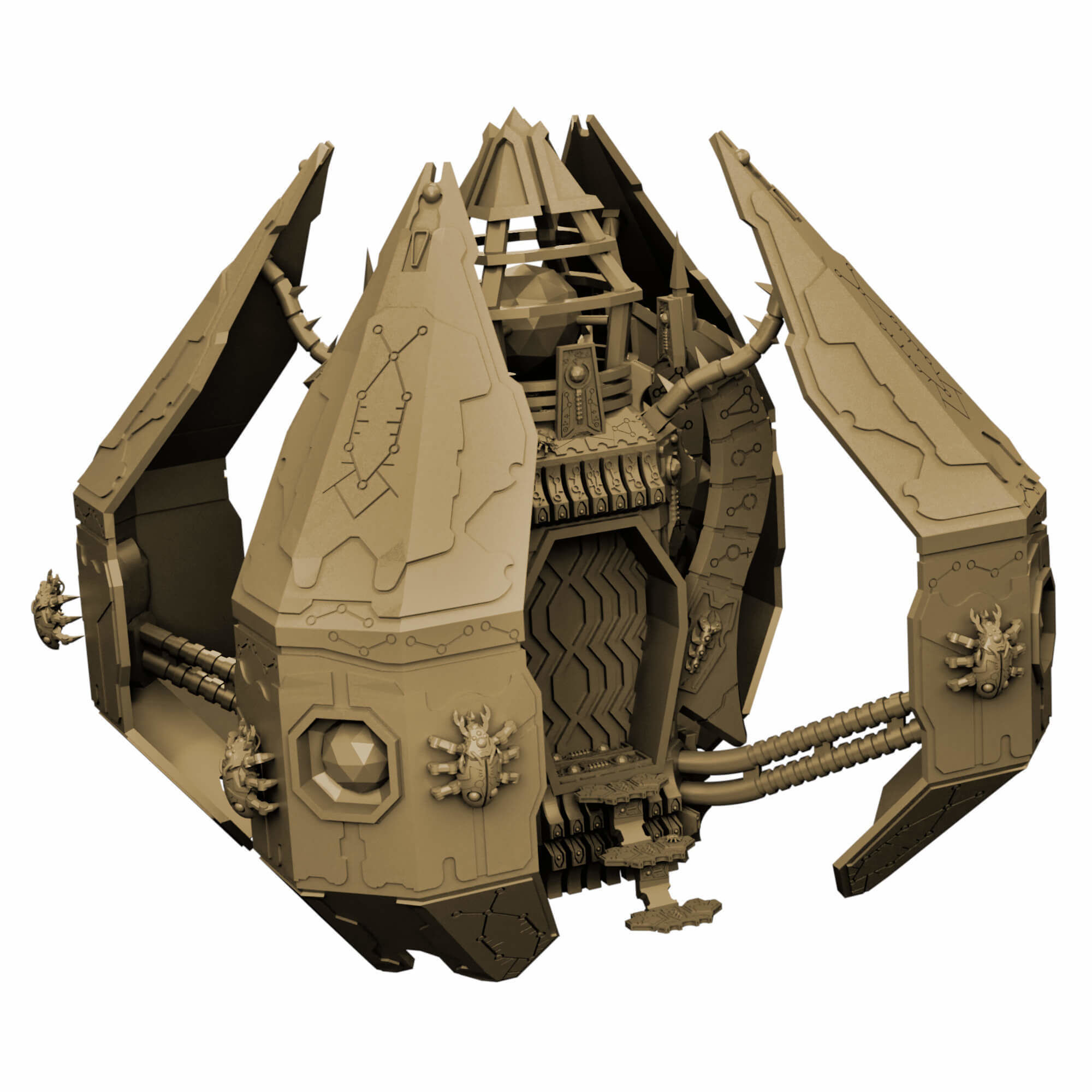 Eternal Dynasty Monolith Sci Fi Miniature 3D print model_11