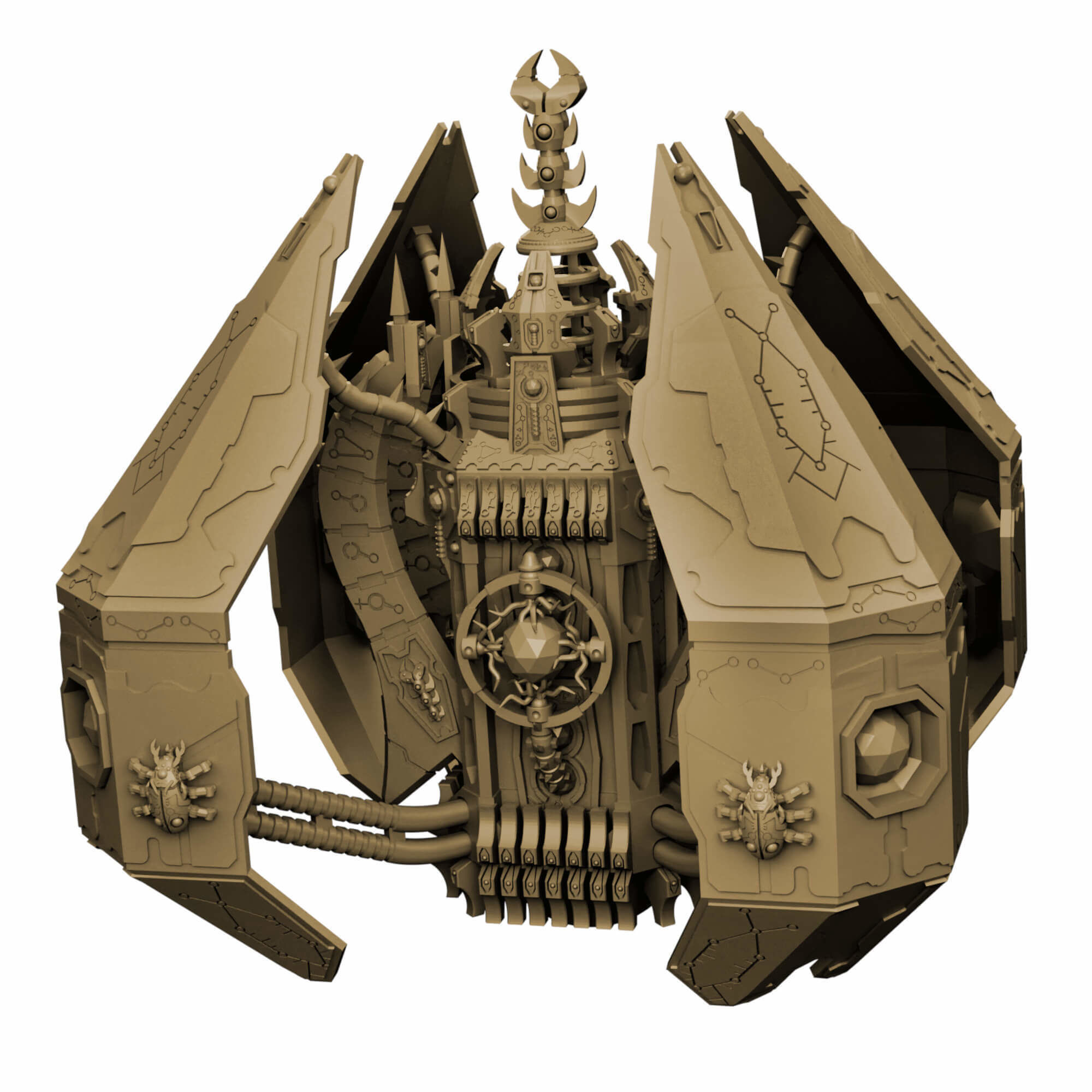 Eternal Dynasty Monolith Sci Fi Miniature 3D print model_15