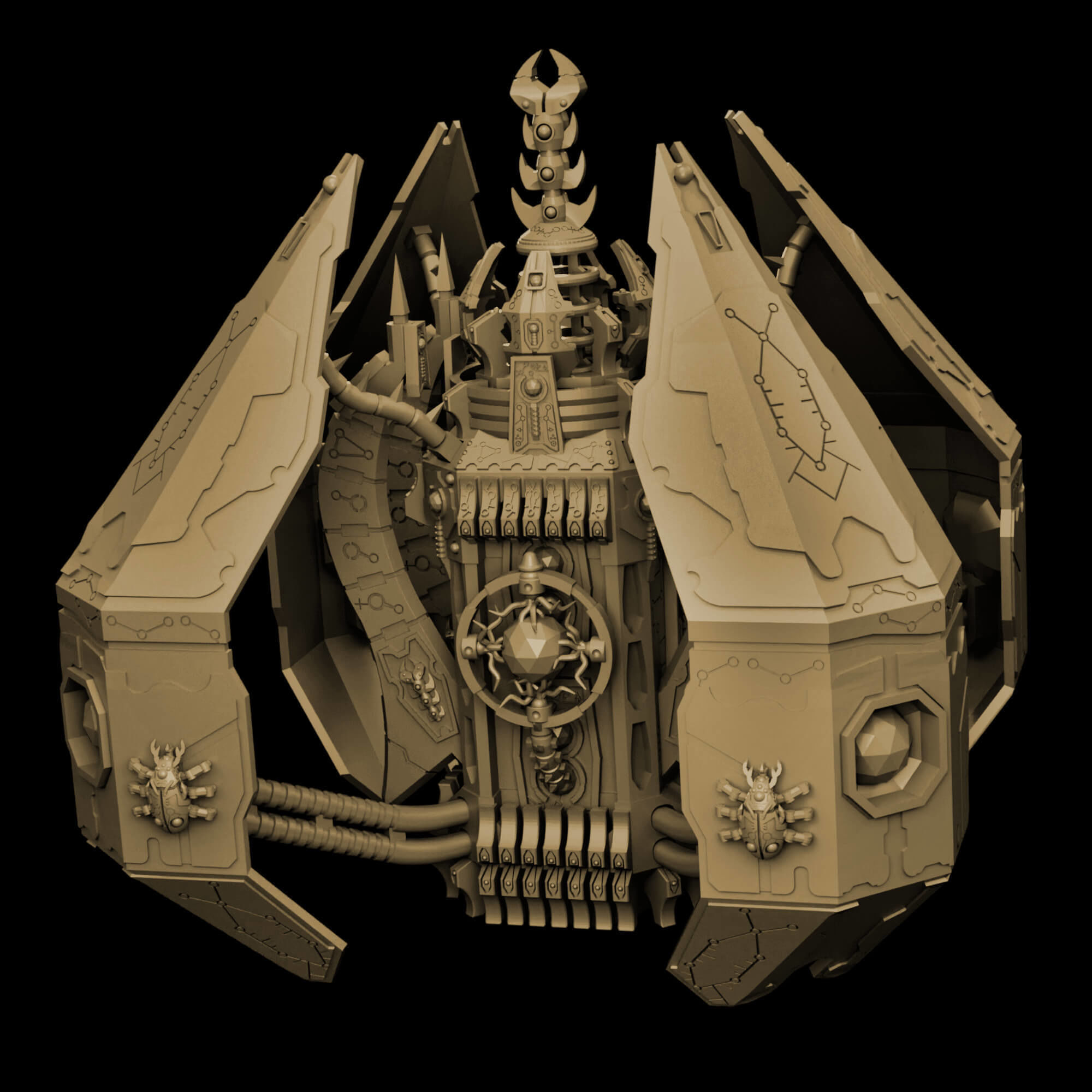 Eternal Dynasty Monolith Sci Fi Miniature 3D print model_23