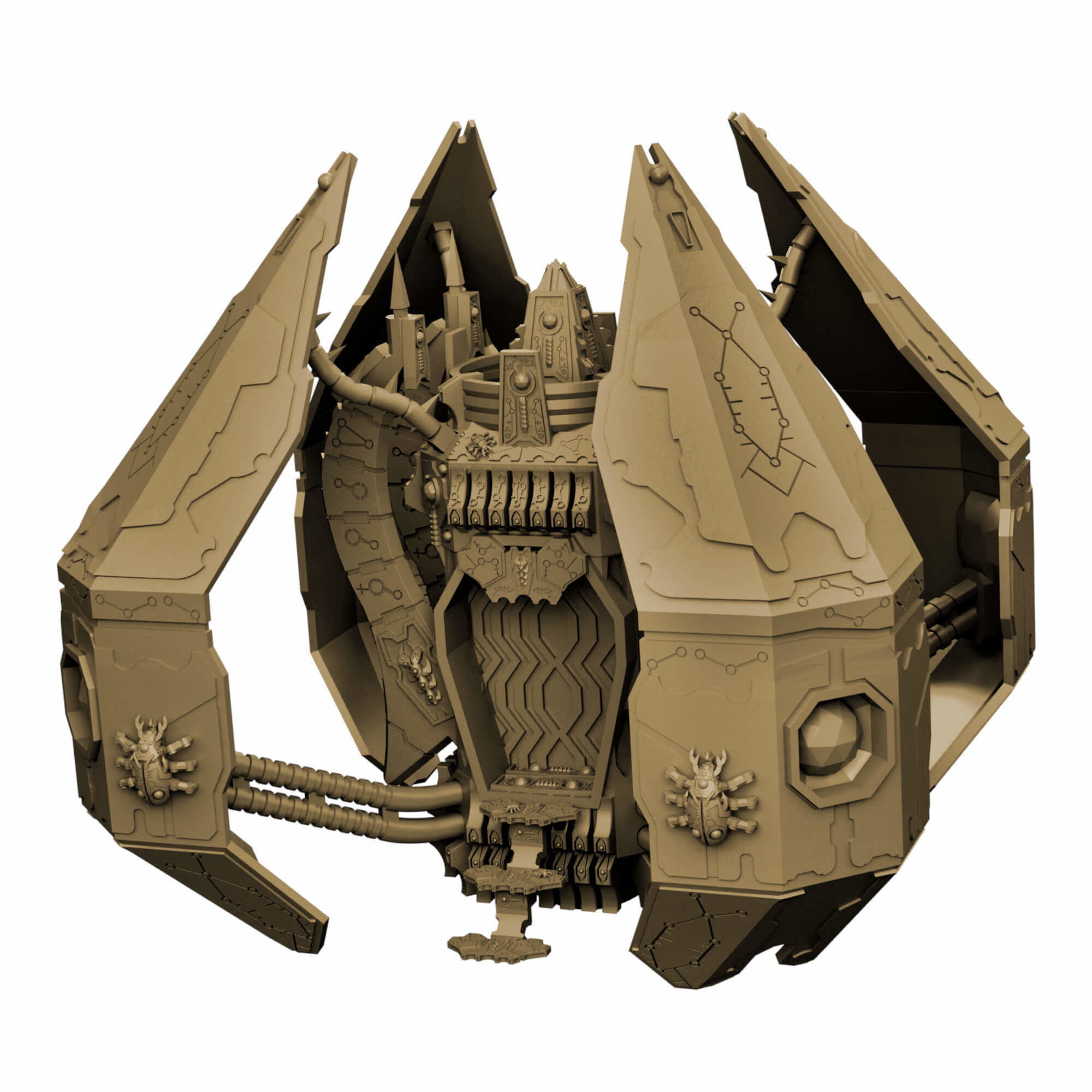 Eternal Dynasty Monolith Sci Fi Miniature 3D print model_28