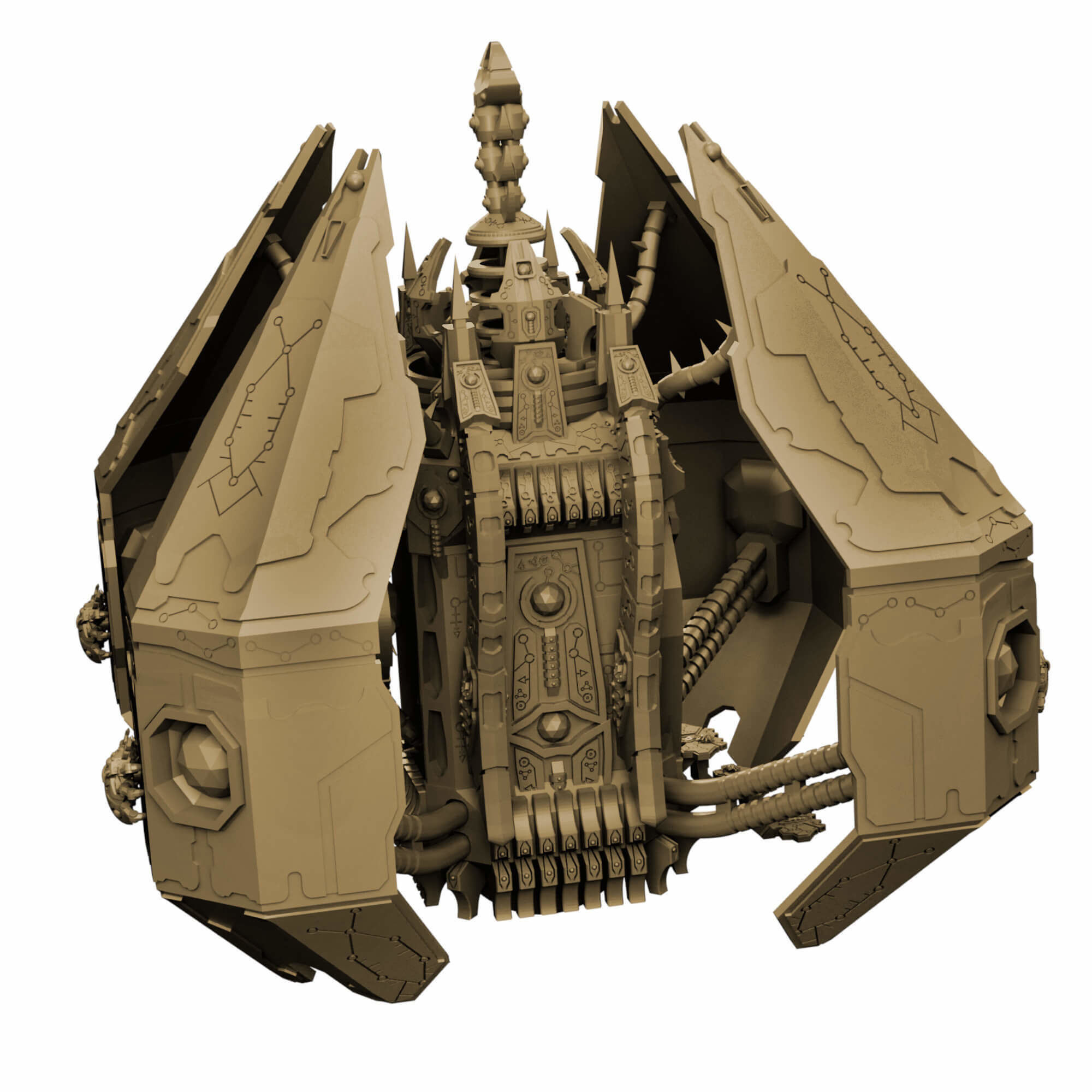 Eternal Dynasty Monolith Sci Fi Miniature 3D print model_17