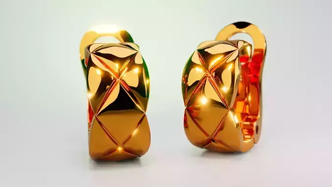 Coco Crush earrings 1 3D print model