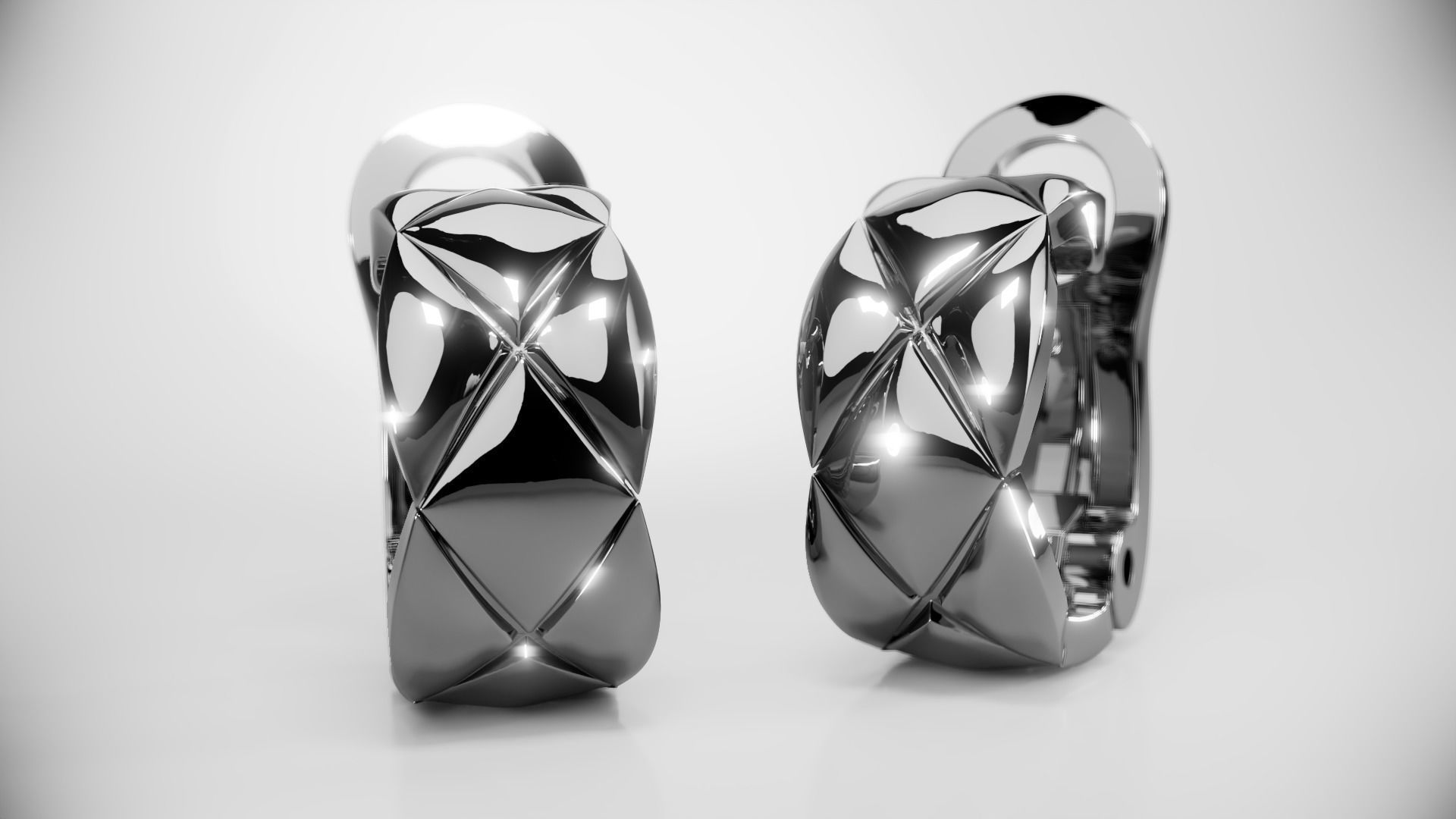 Coco Crush earrings 1 3D print model_1