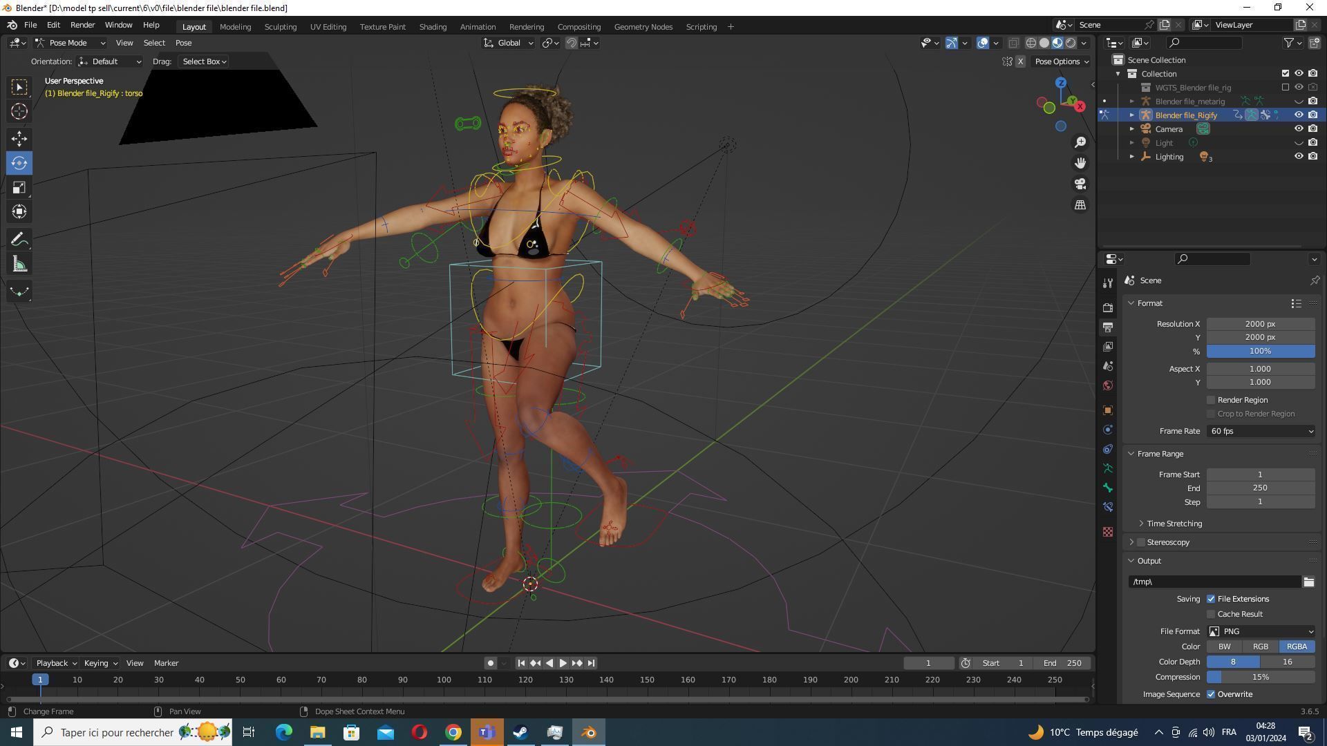 Kali - Primitive Style Low-poly 3D model_27