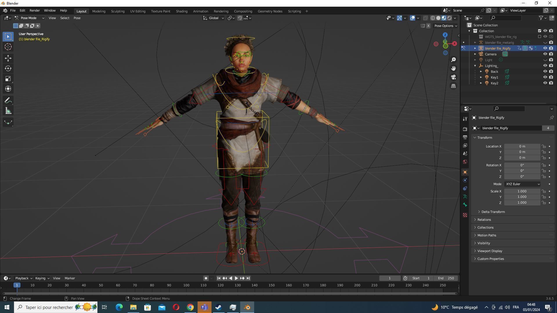 Kali - Primitive Style Low-poly 3D model_23
