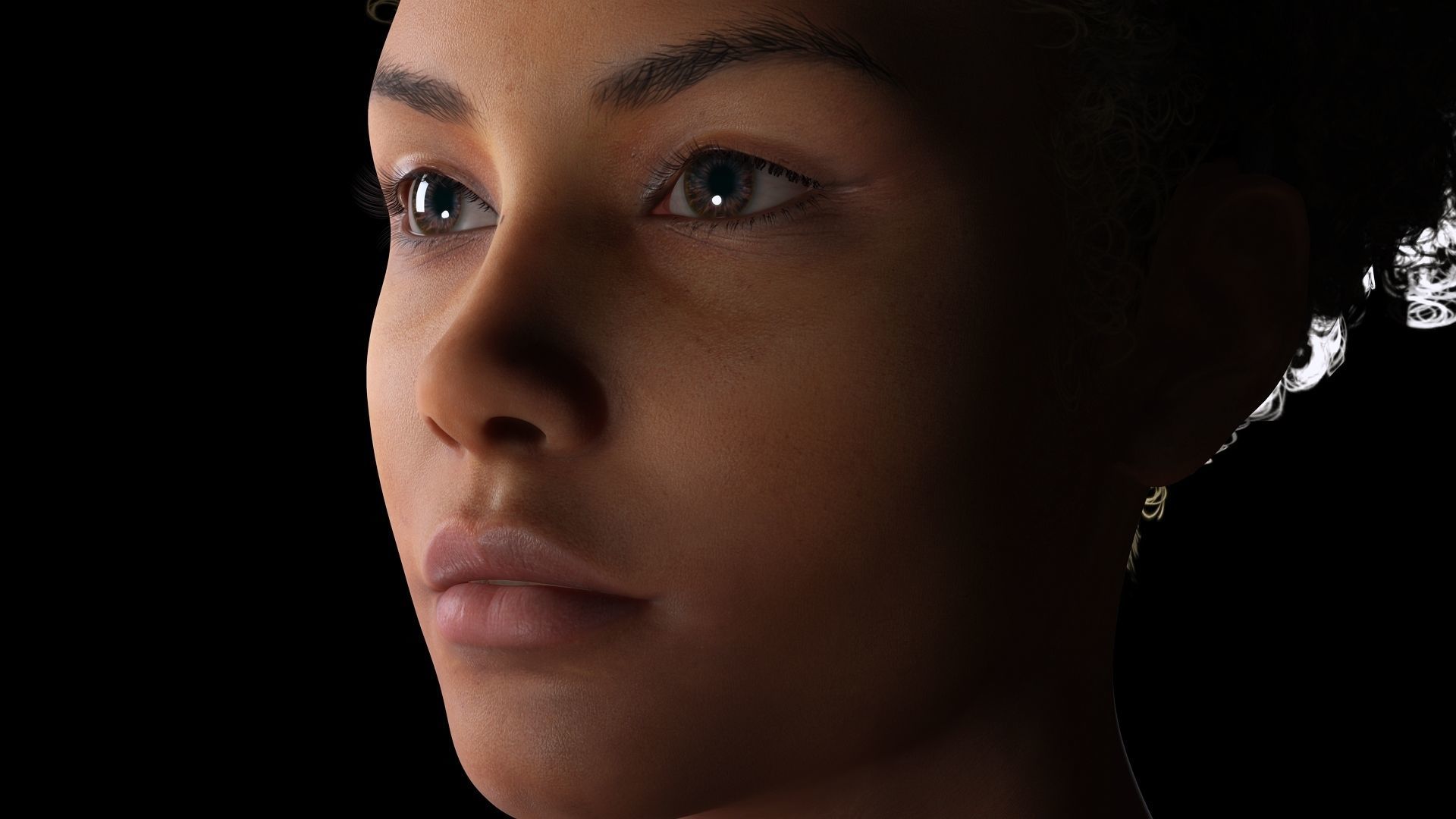 Kali - Primitive Style Low-poly 3D model_17