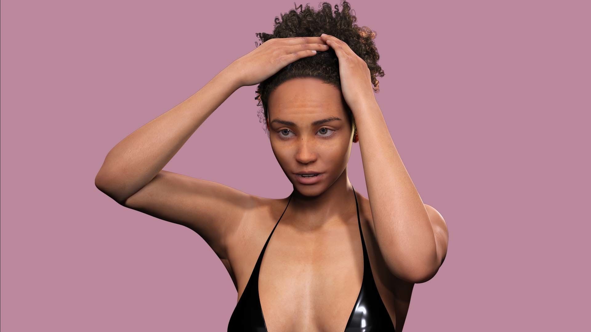 Kali - Primitive Style Low-poly 3D model_9