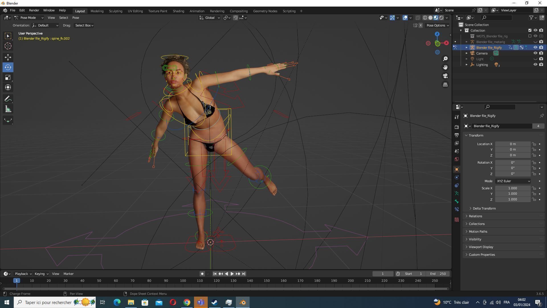 Kali - Primitive Style Low-poly 3D model_26