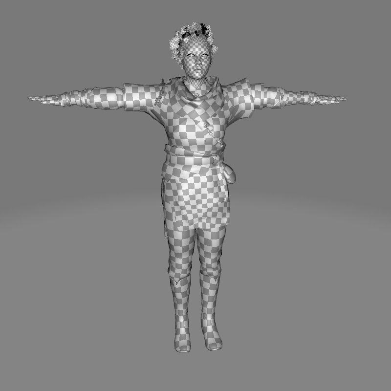 Kali - Primitive Style Low-poly 3D model_67