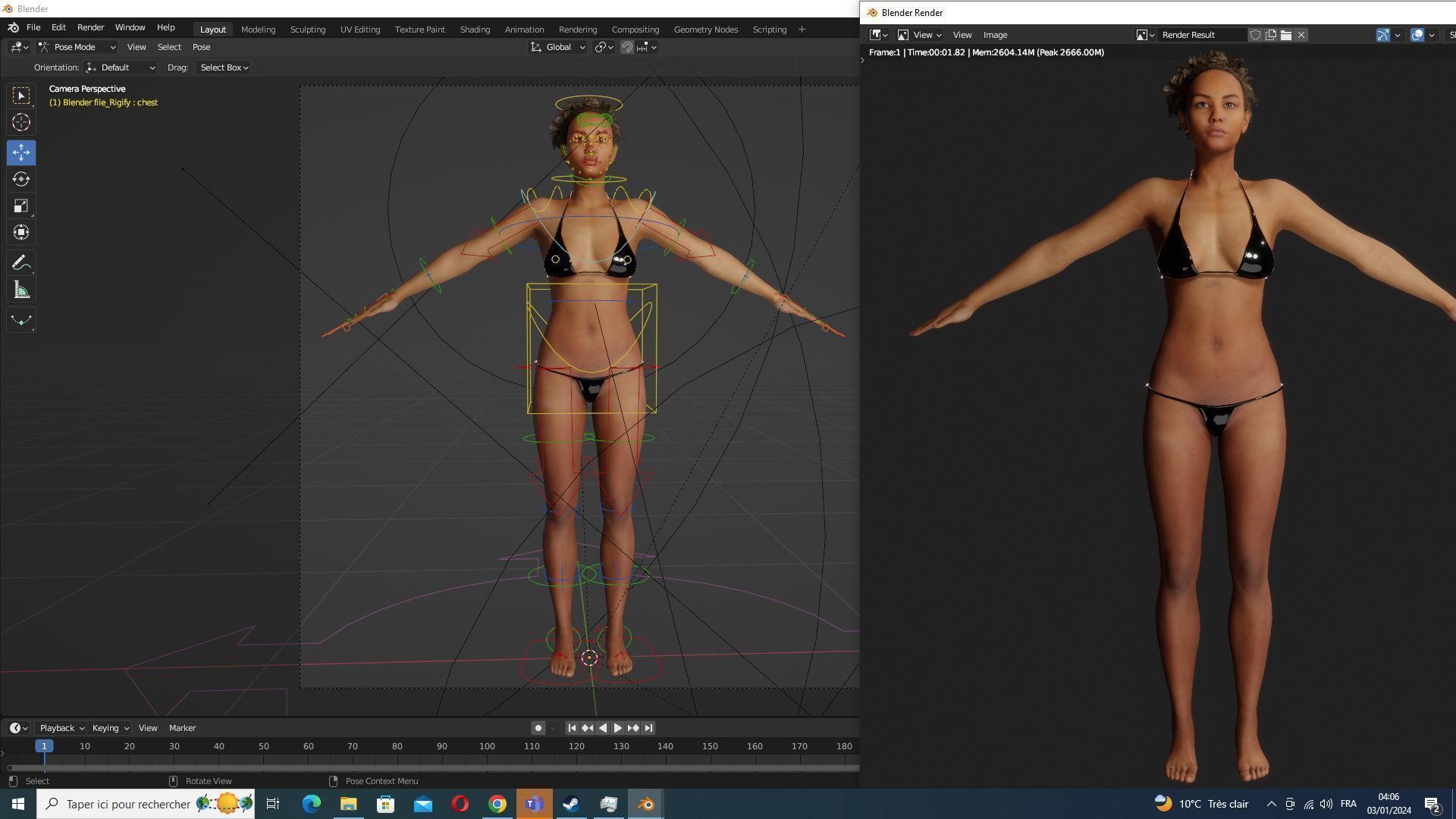 Kali - Primitive Style Low-poly 3D model_30