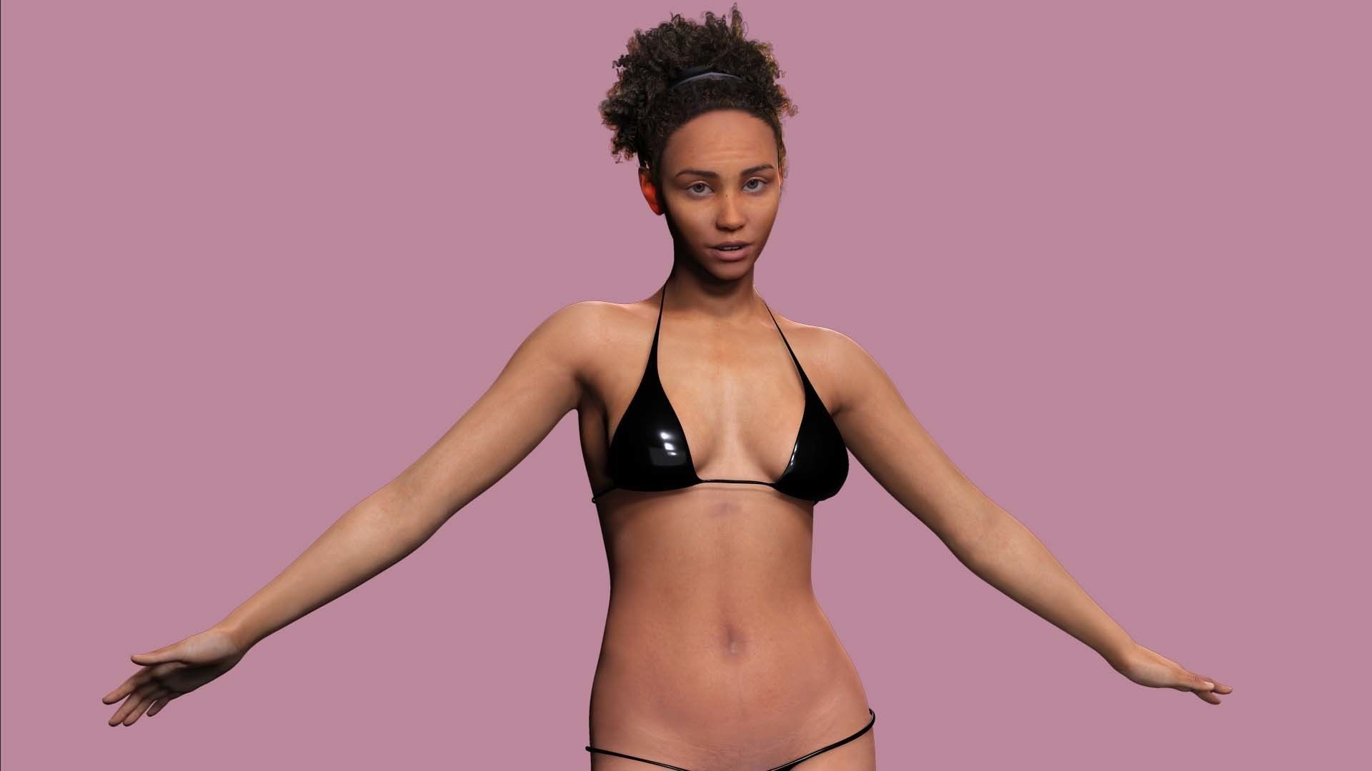 Kali - Primitive Style Low-poly 3D model_10