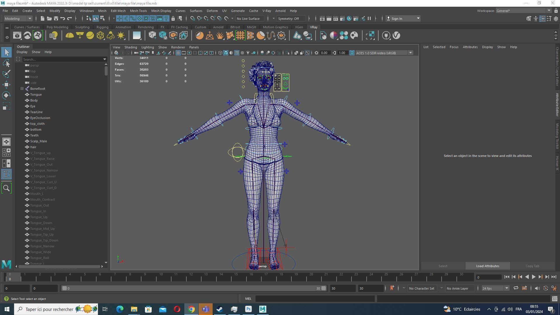 Kali - Primitive Style Low-poly 3D model_35
