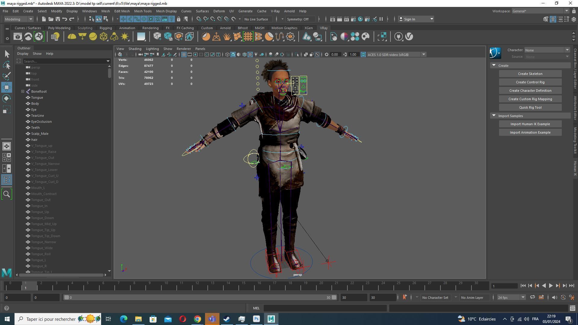 Kali - Primitive Style Low-poly 3D model_32