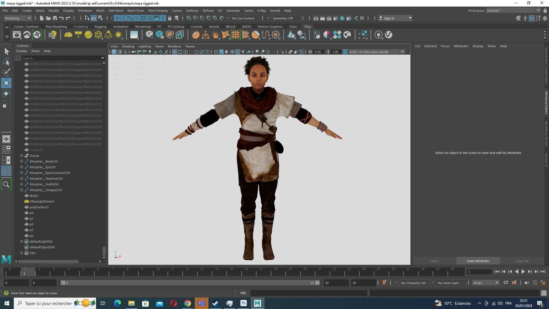 Kali - Primitive Style Low-poly 3D model_34