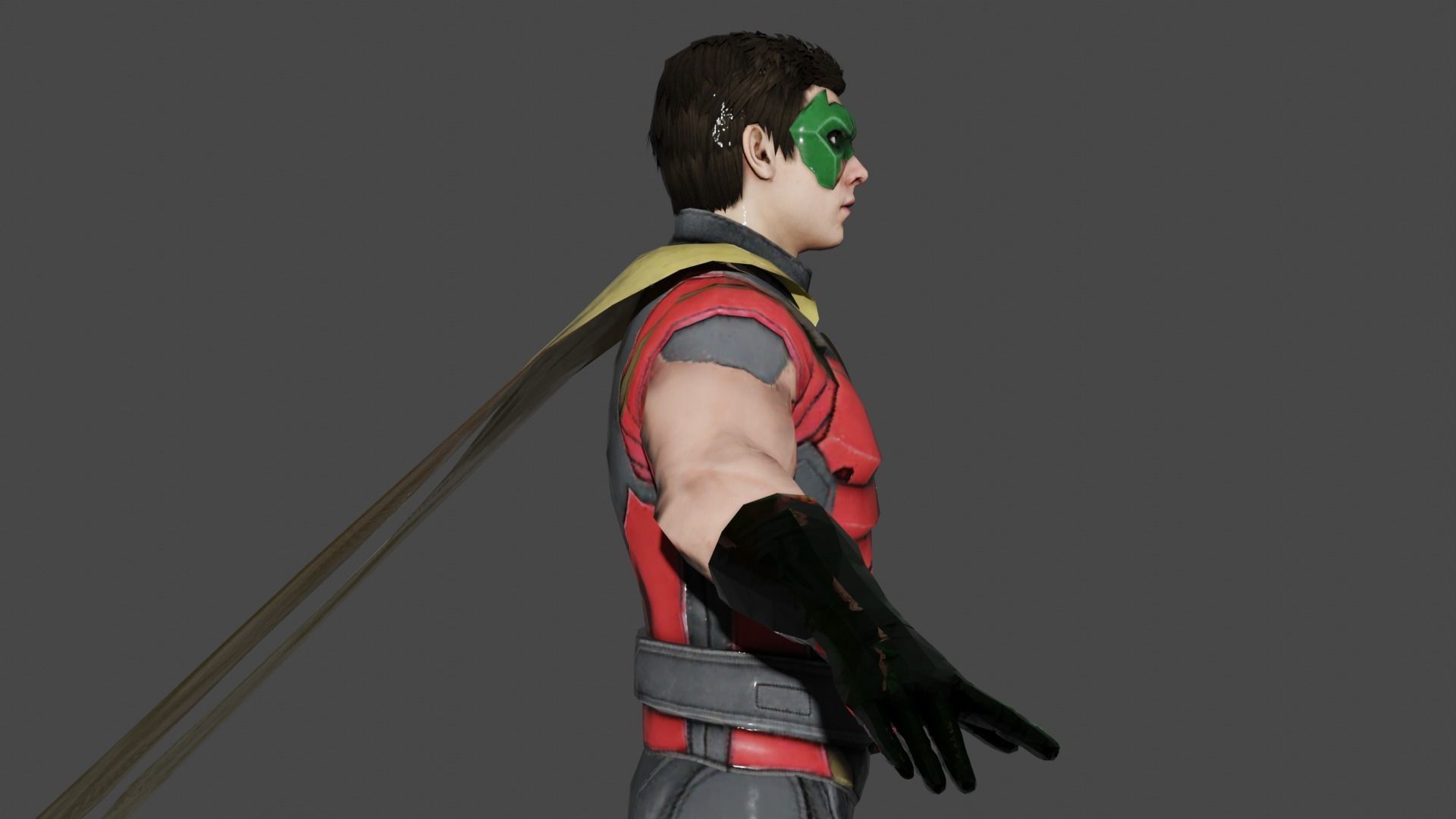 Robin Low-poly 3D model_3