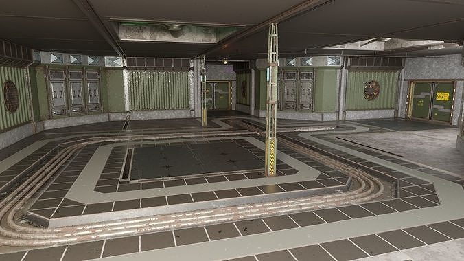 Buildingkit Military Facility 3D model