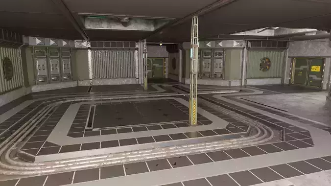 Buildingkit Military Facility 3D model