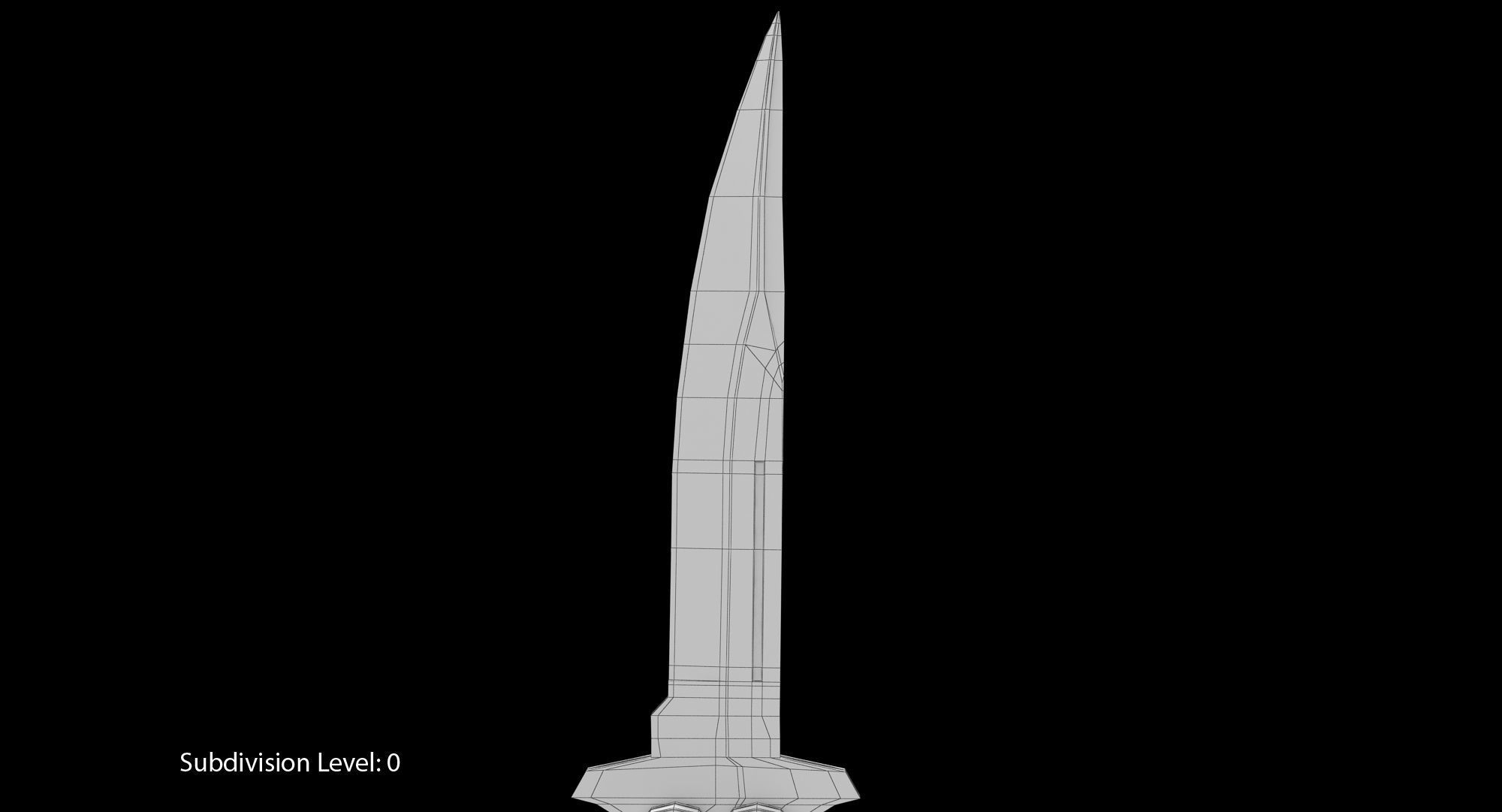 Balisong Butterfly Knife Low-poly 3D model_15