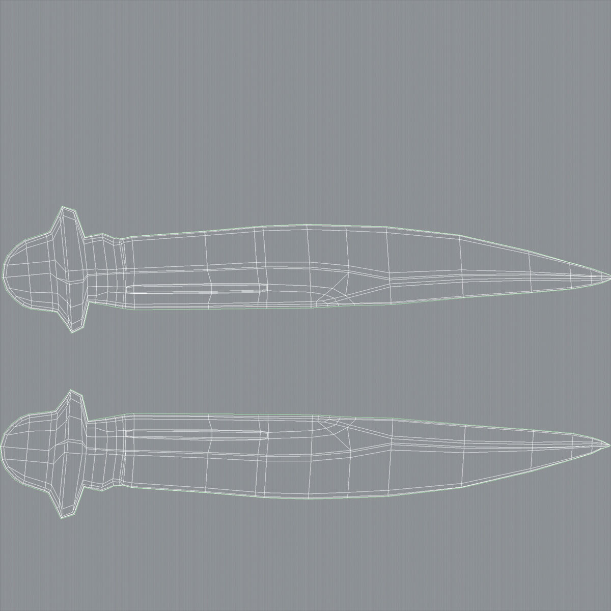 Balisong Butterfly Knife Low-poly 3D model_19