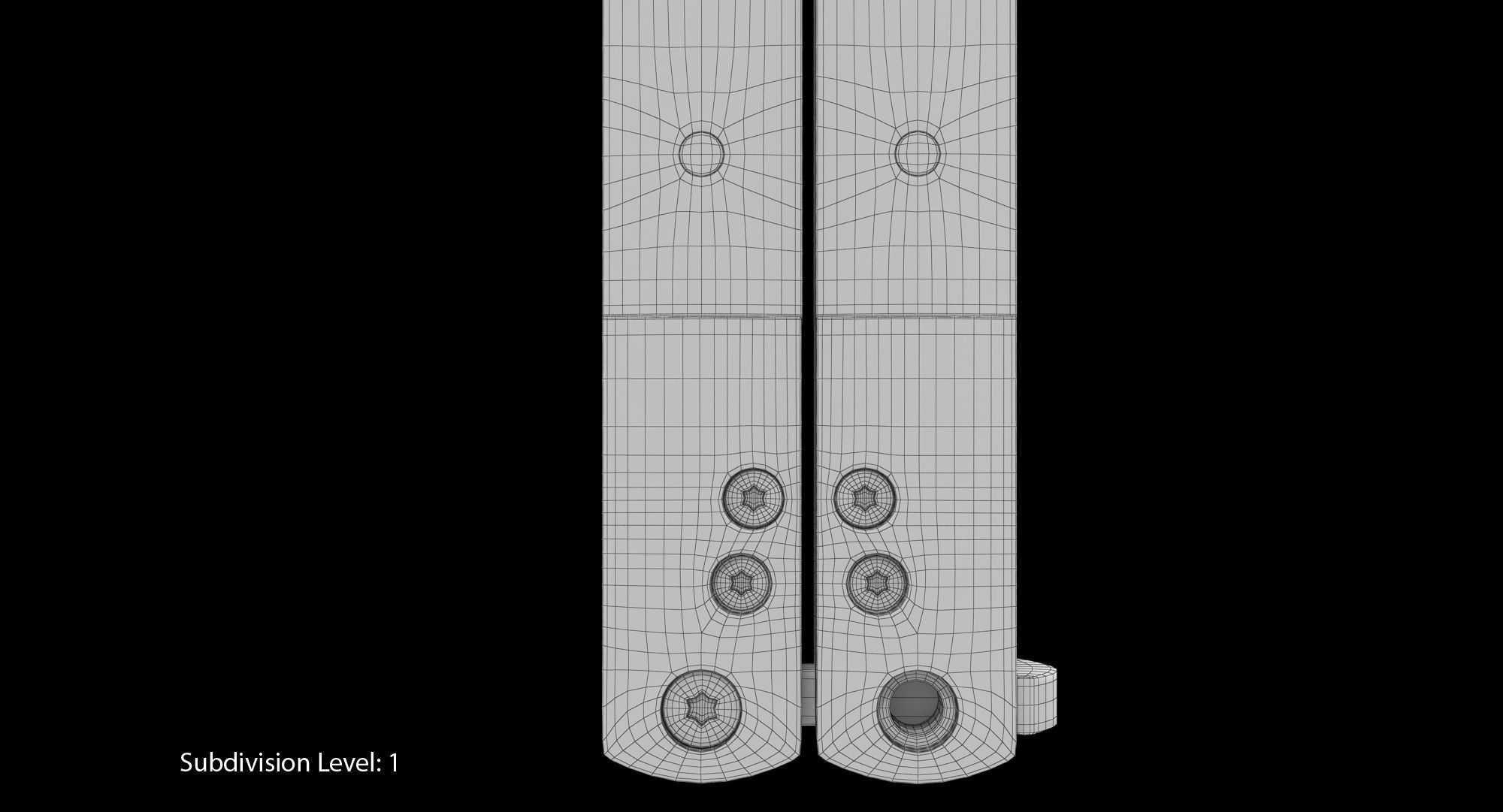 Balisong Butterfly Knife Low-poly 3D model_13
