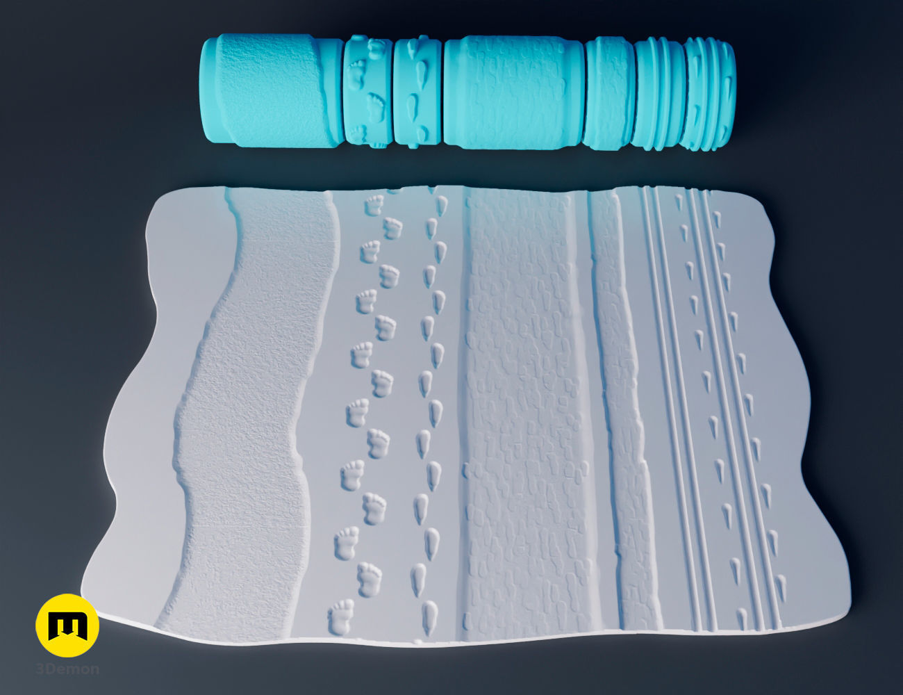 DnD Terrain Rollers Snow Landscape 3D print model_13