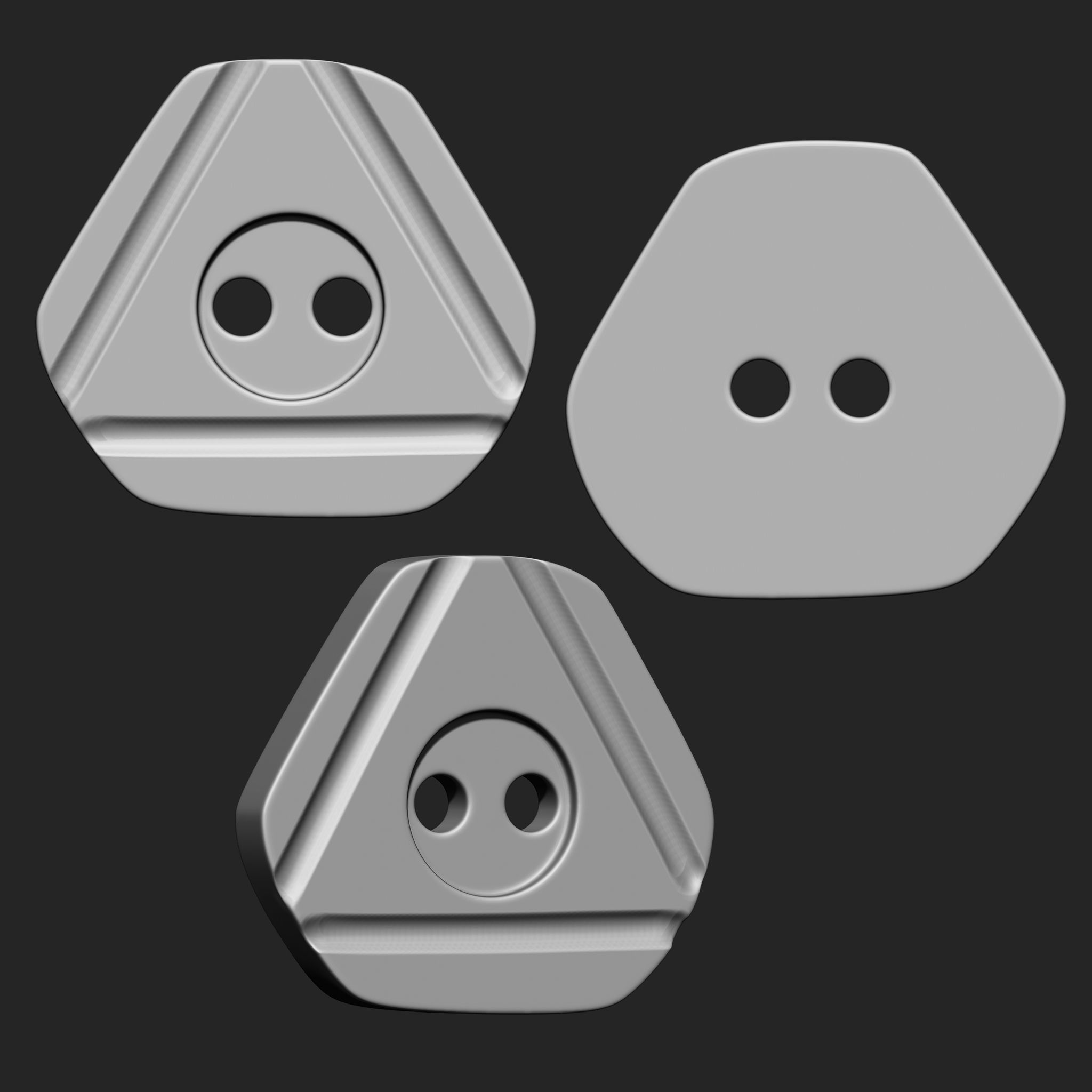 Buttons Collection IMM Brush Pack 21 in One VOL 5 3D model_6