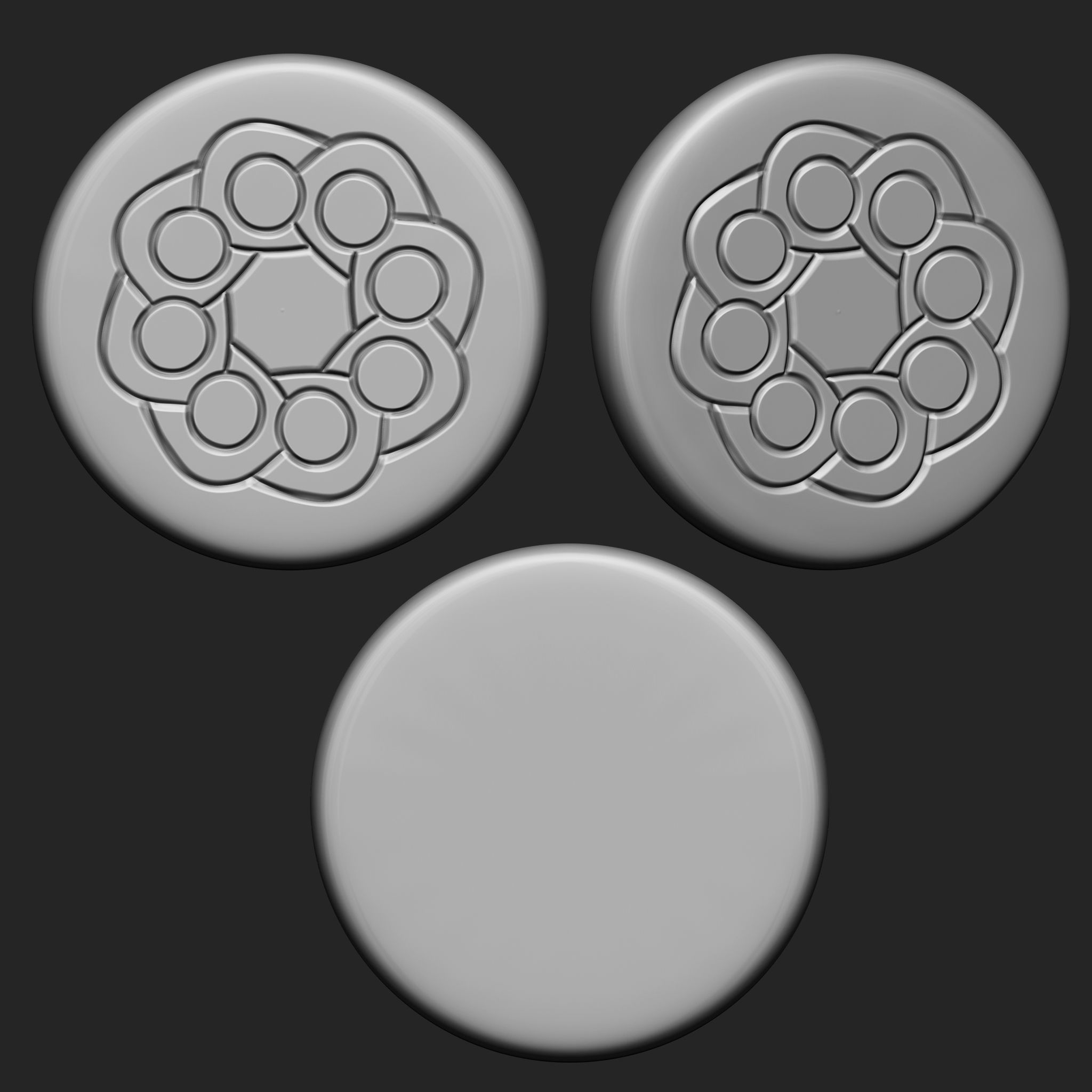 Buttons Collection IMM Brush Pack 21 in One VOL 5 3D model_3