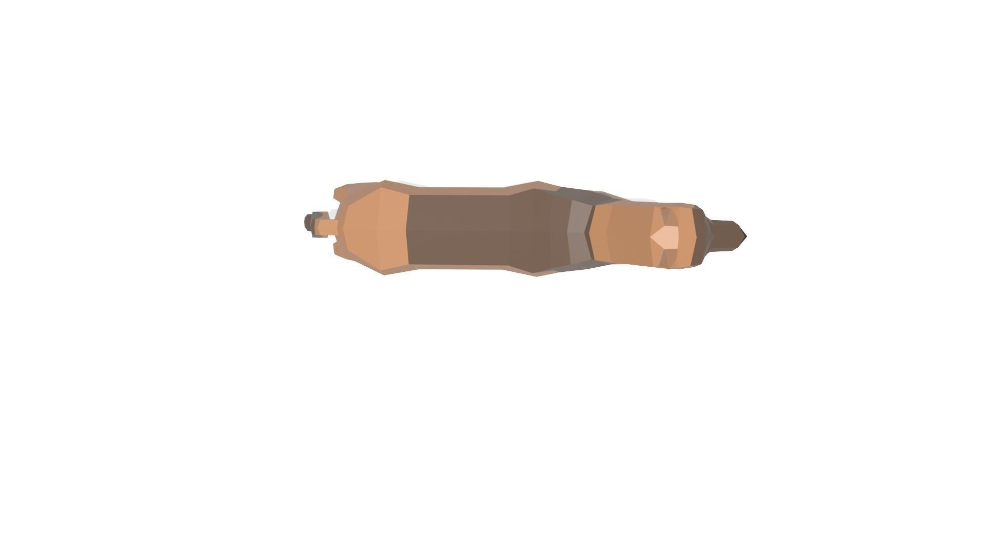 Low poly Belgian Malinois 3D model_6