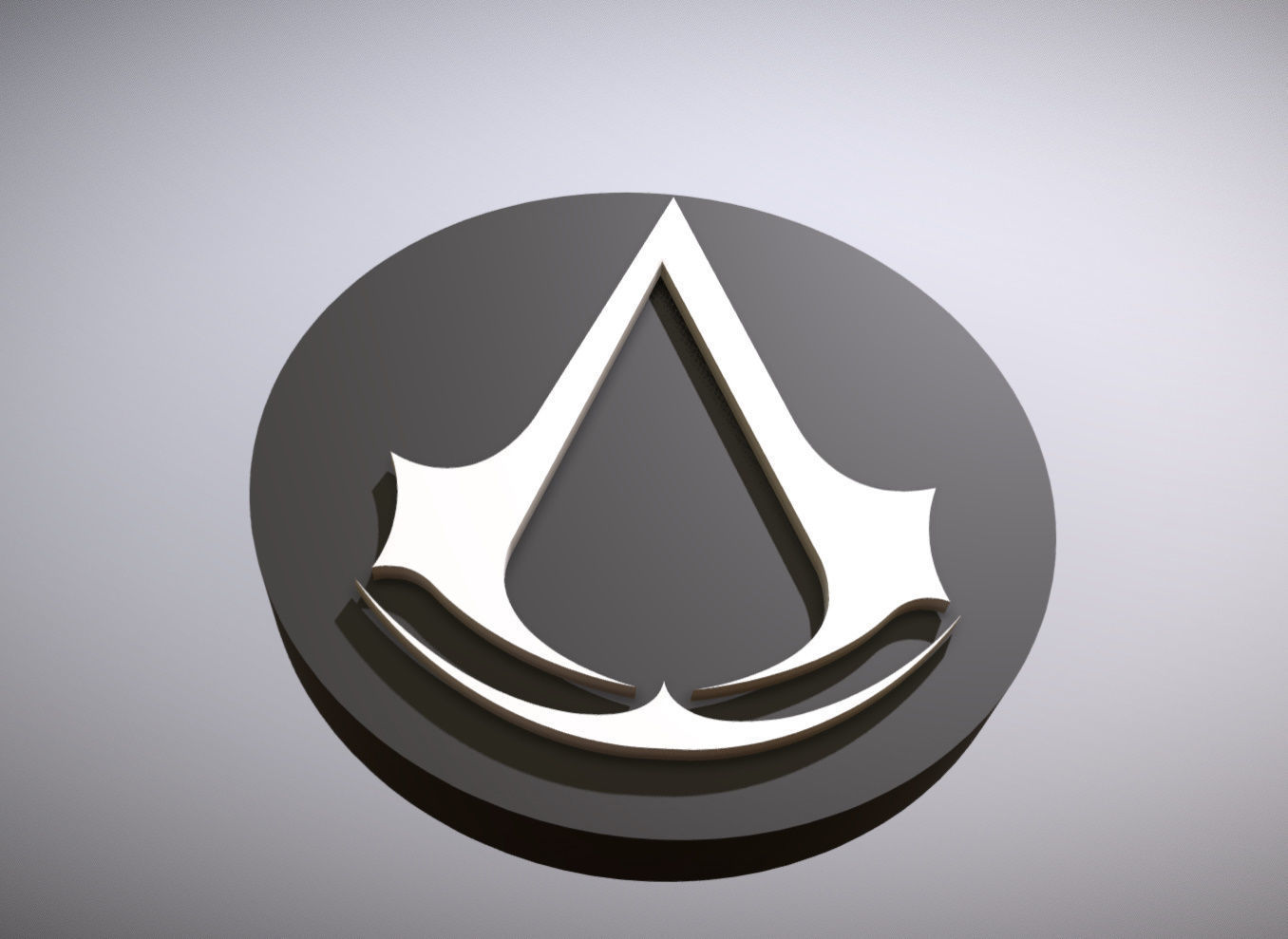 ASSASSINS CREED LOGO 3D model 3D printable | CGTrader